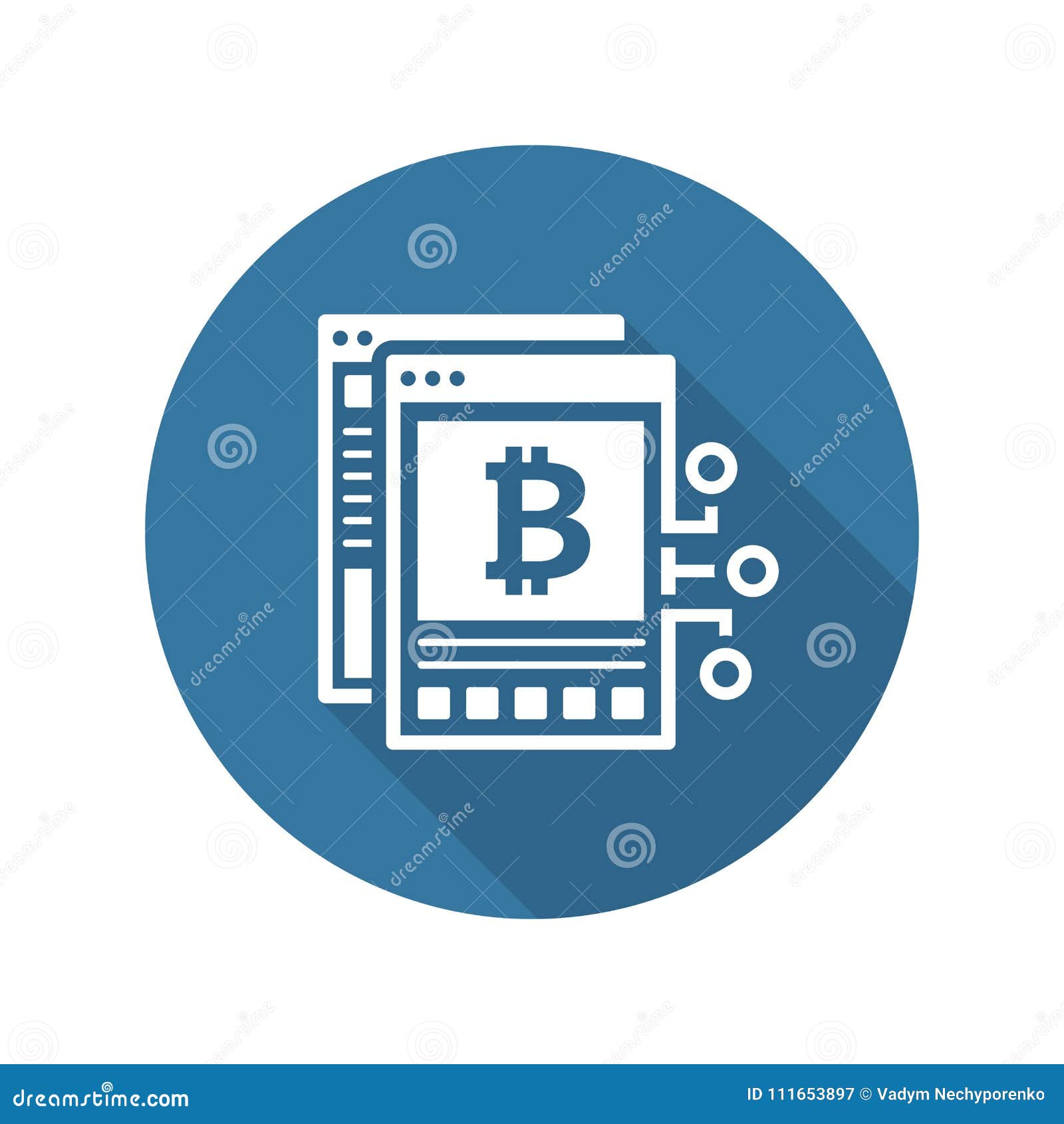 Icône De Livre Blanc De Bitcoin Illustration de Vecteur - Illustration du  cryptographie, graphisme: 111653897