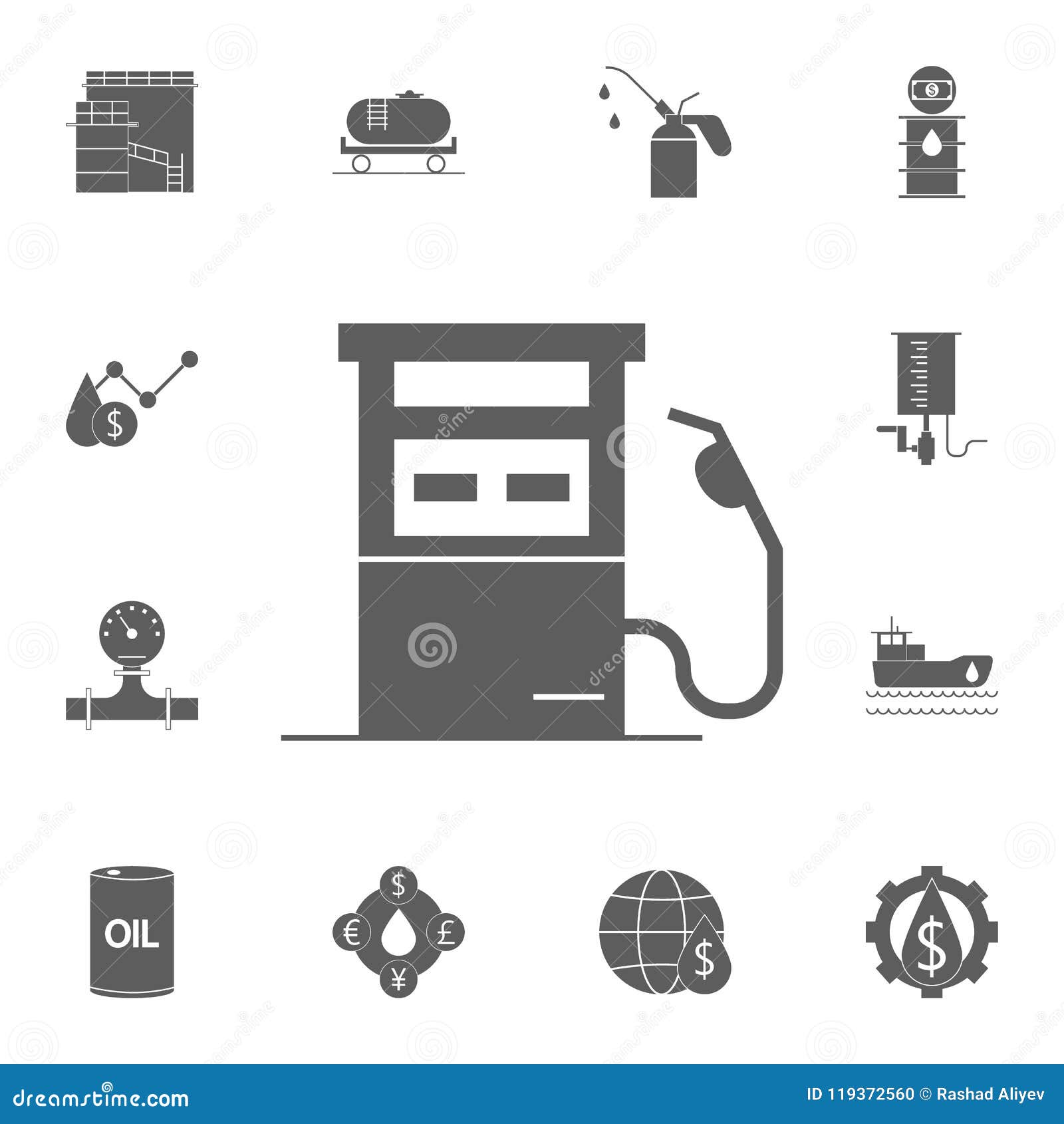 Icône De Machine De Remplissage D'essence Ensemble Détaillé D'icônes D'huile  Signe De La Meilleure Qualité De Conception Graphiqu Illustration Stock -  Illustration du industrie, voiture: 119372560