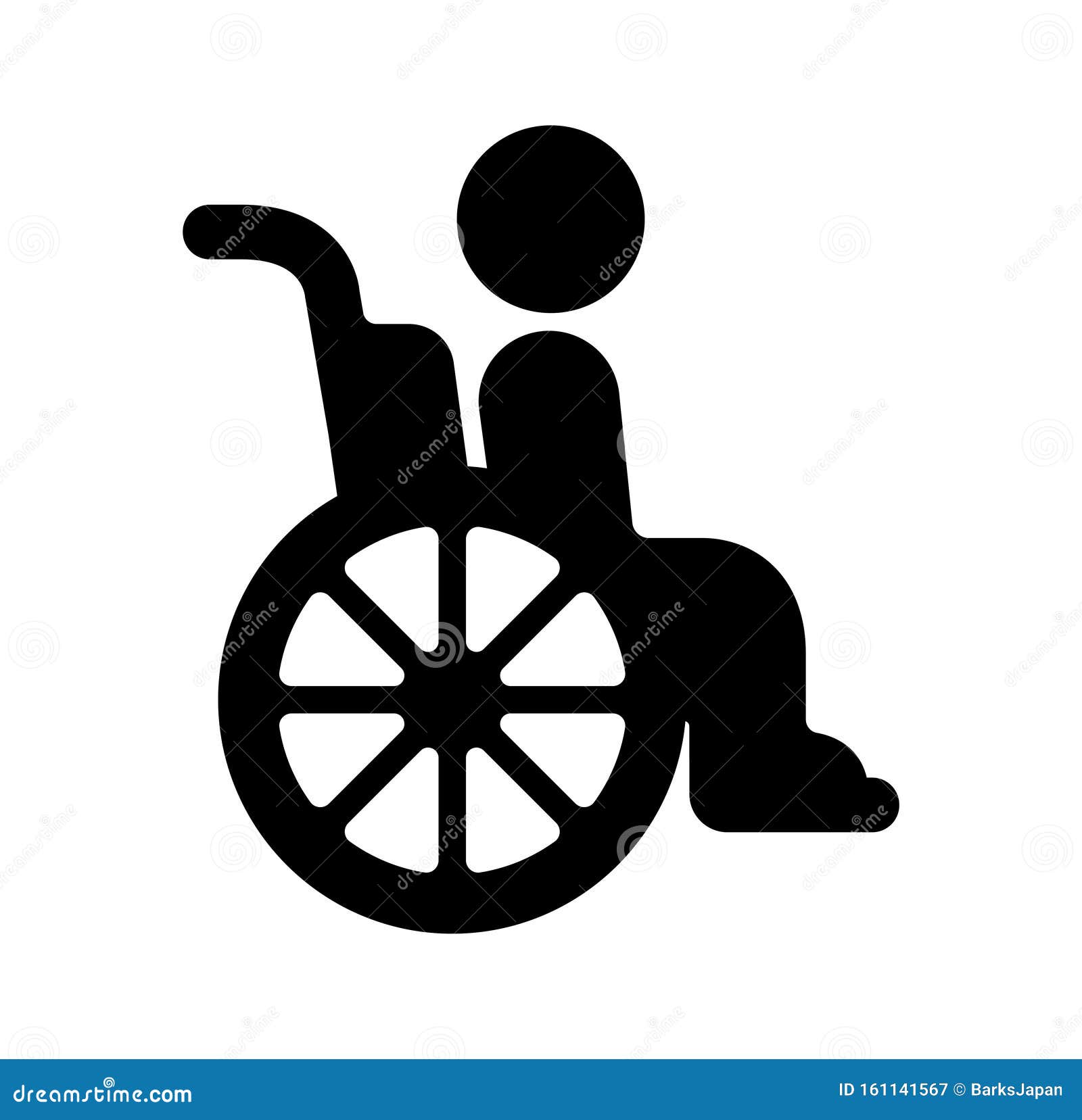 Icone Fauteuil Roulant Handicap Moteur Illustration De Vecteur Illustration Du Fond Handicap