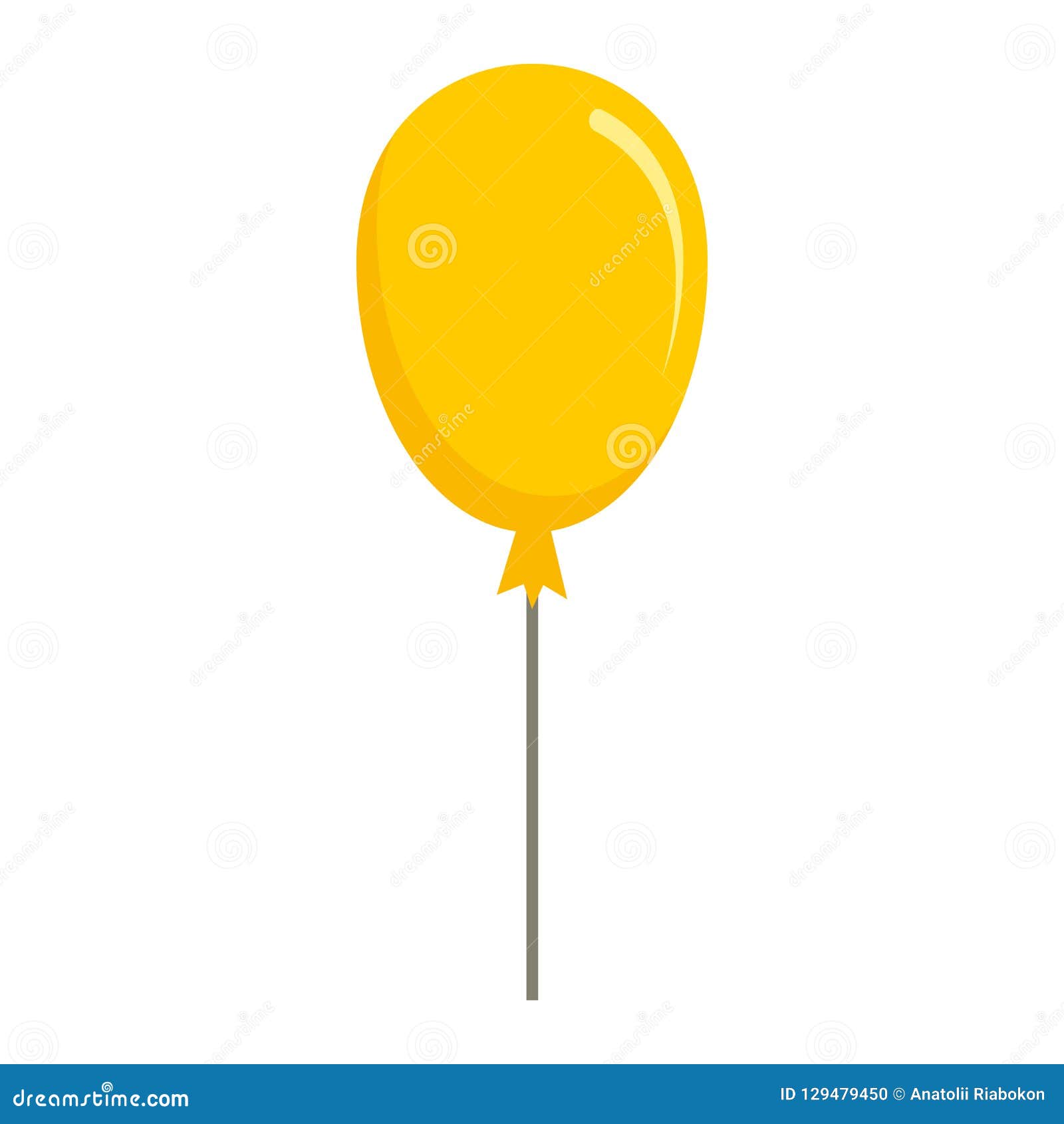 Icône Jaune De Ballon D'enfant, Style Plat Illustration de Vecteur -  Illustration du bonheur, achat: 129479450