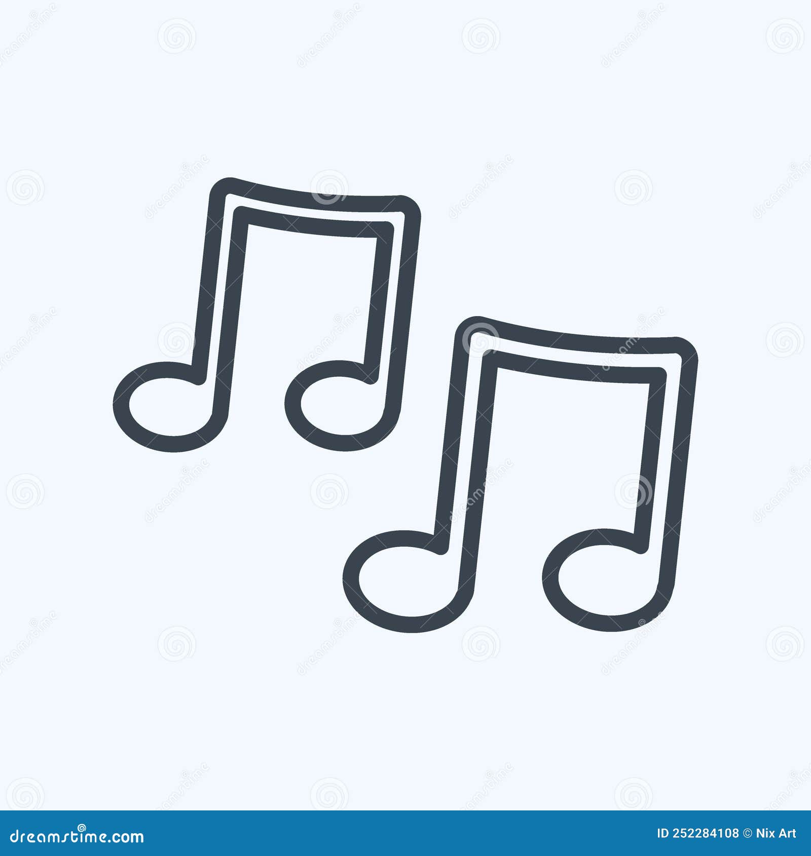 Images Notes De Musique à Imprimer Icône Musique Notes Ligne Style Simple Illustration Bonne Pour Imprimer Annonces Etc Illustration Stock - Illustration du musique, opéra: 252284108