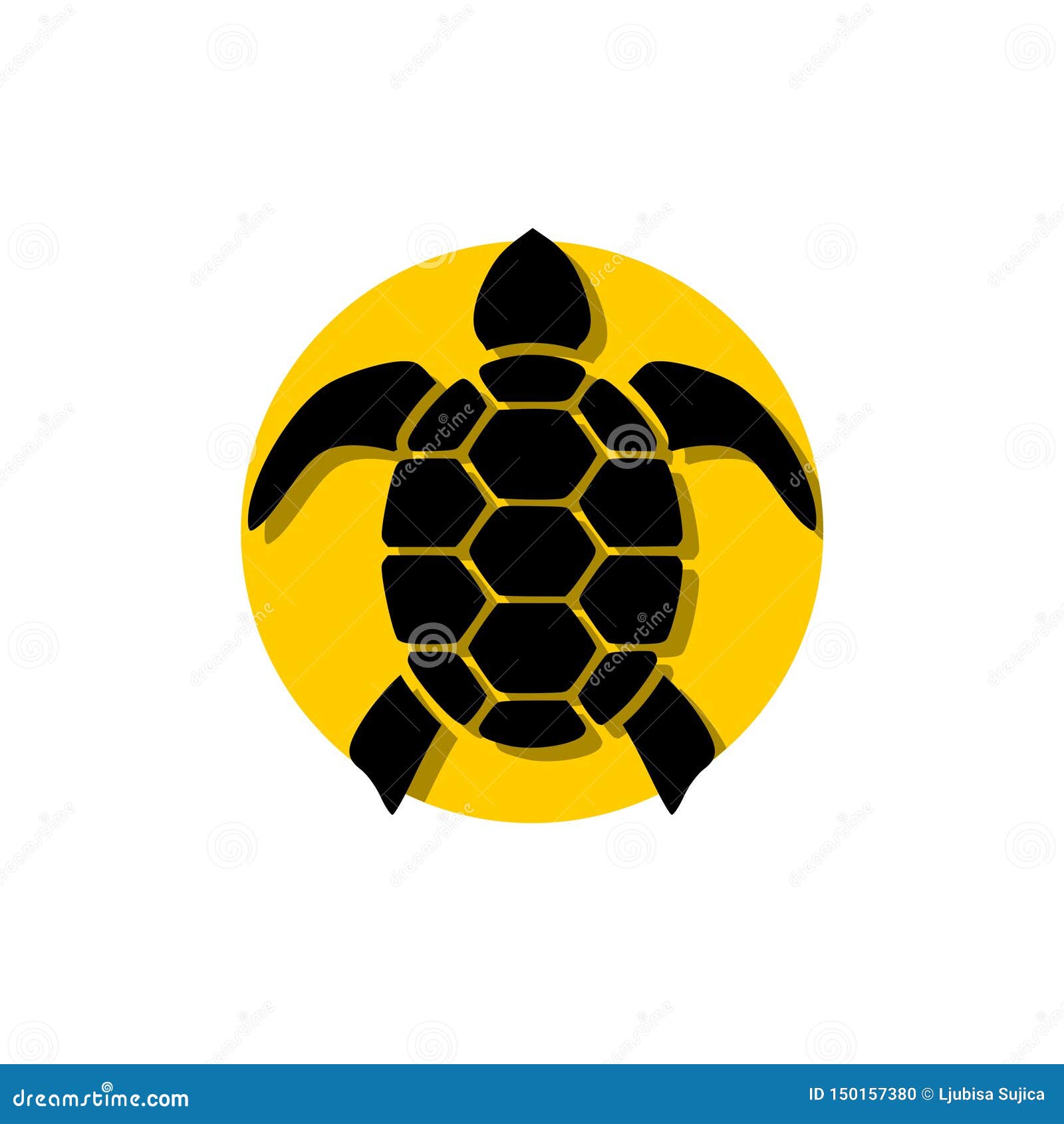 Icône Simple De Tortue De Mer, Logo, Signe Illustration de Vecteur ...