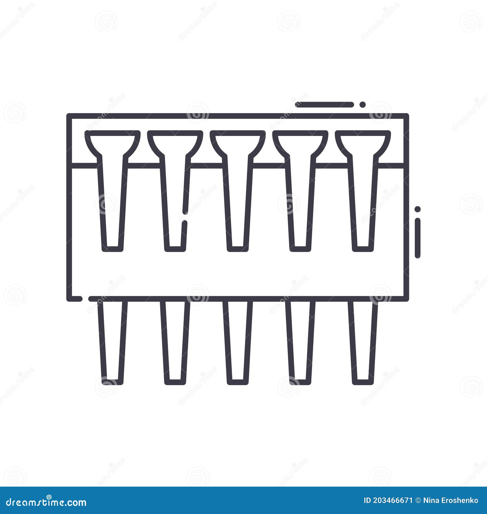 ic chip icon, linear  , thin line , web  sign, outline concept  with editable