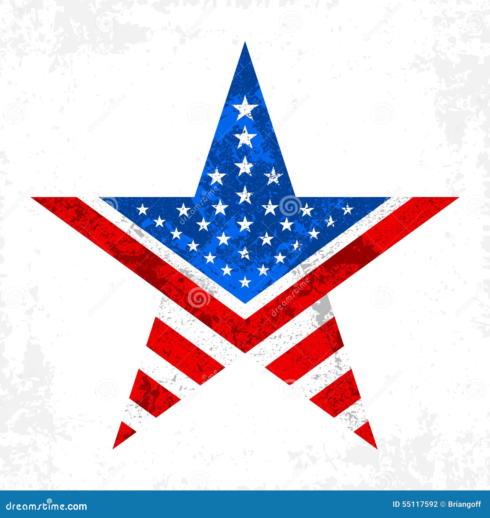 Icône Détoile De Lamérique Illustration De Vecteur