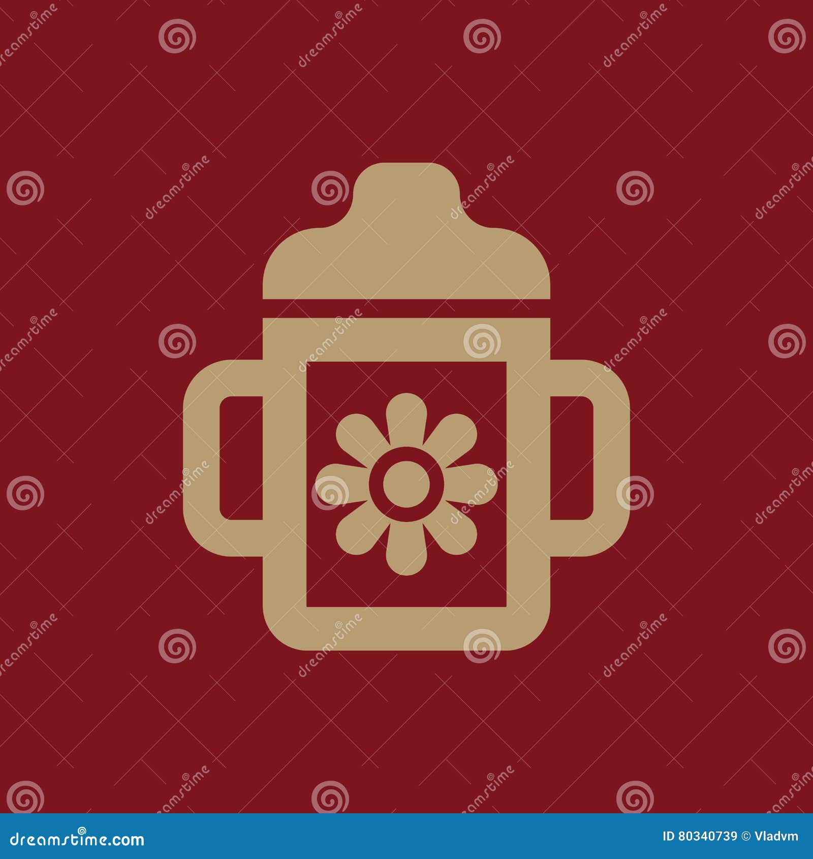 Icone De Alimentation De Tasse Conception Biberon Symbole De Alimentation De Tasse Web Dessin Ai App Logo Objet Plat Image Signe Illustration De Vecteur Illustration Du Icone Signe