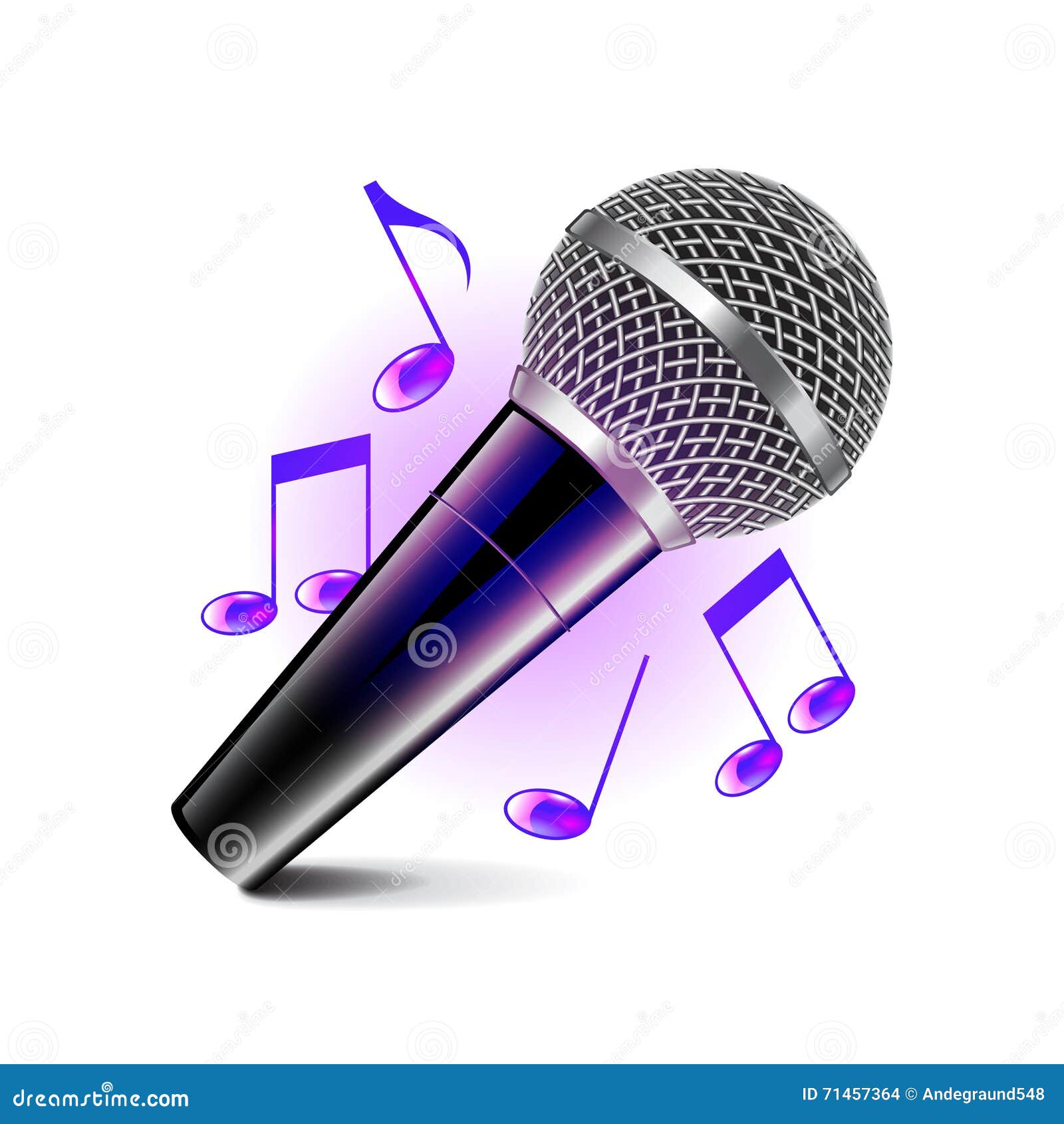 Icône De Karaoke Sur Le Vecteur Blanc Illustration de Vecteur
