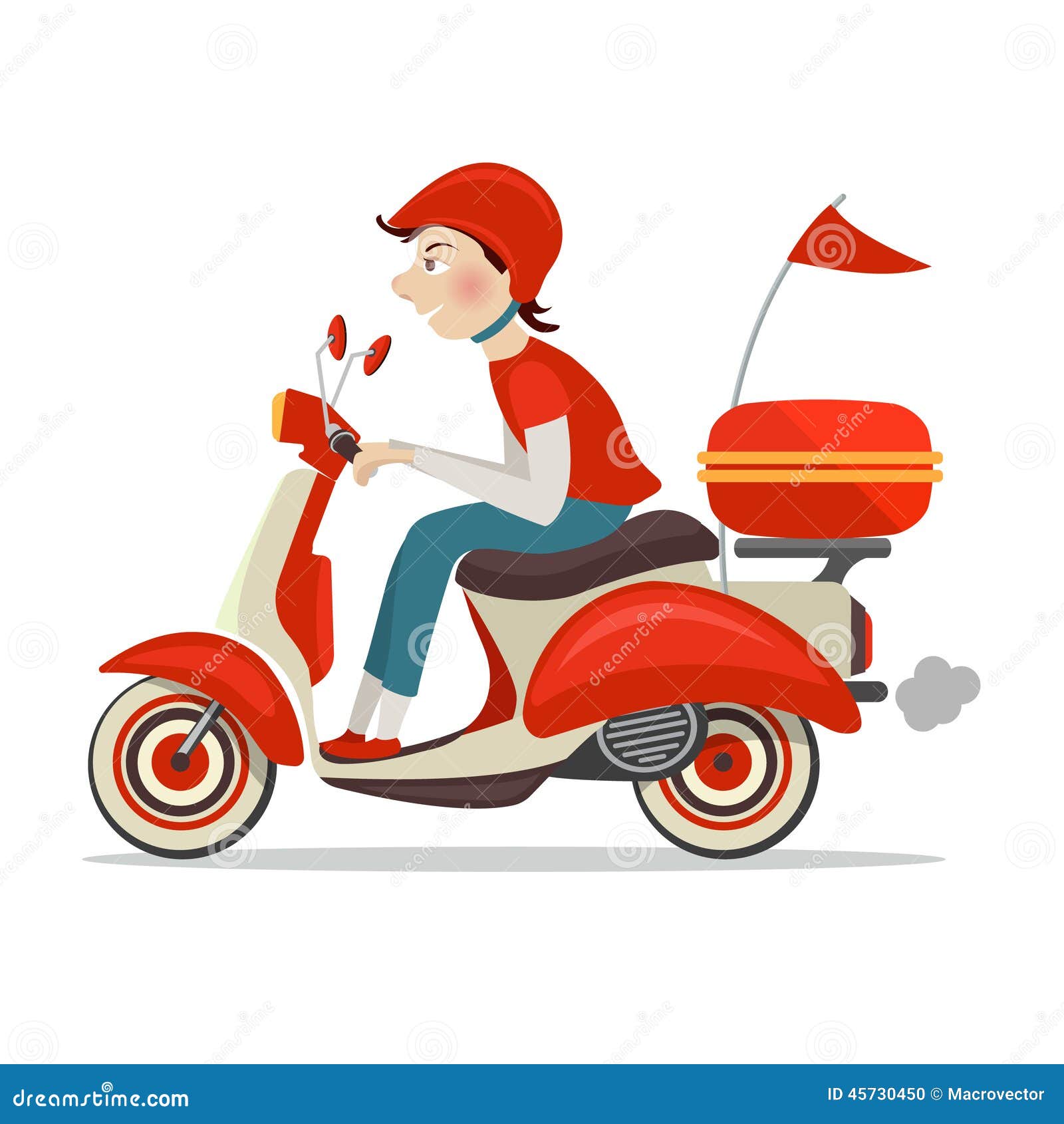 Icône De La Livraison De Scooter Illustration de Vecteur Illustration