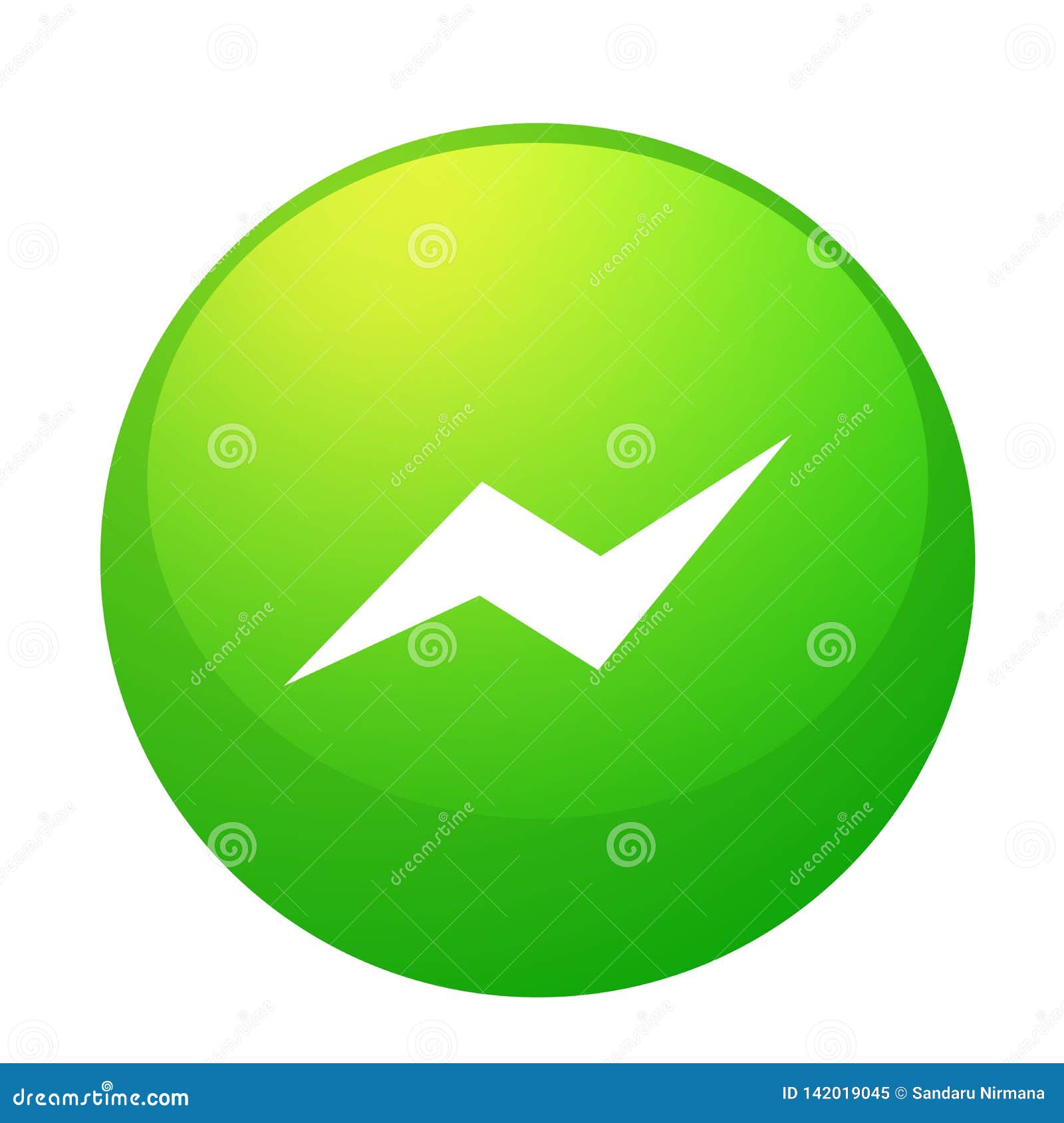 Messenger Facebook Logo Icon Social Media Icon In Green Vector Element For Web Internet On White Background Image Editorial Illustration Du Applis Logo