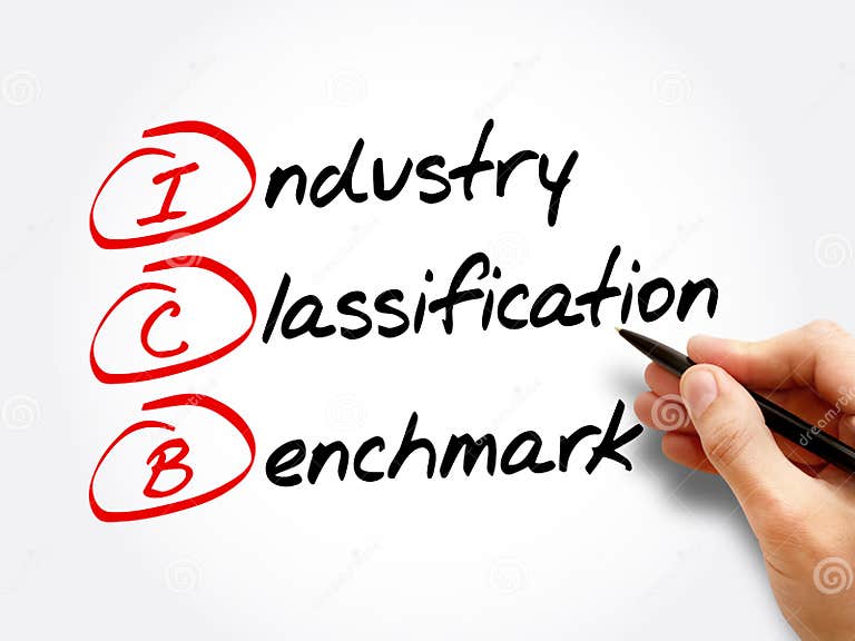 ICB Industry Classification Benchmark Acronym Stock Photo Image of