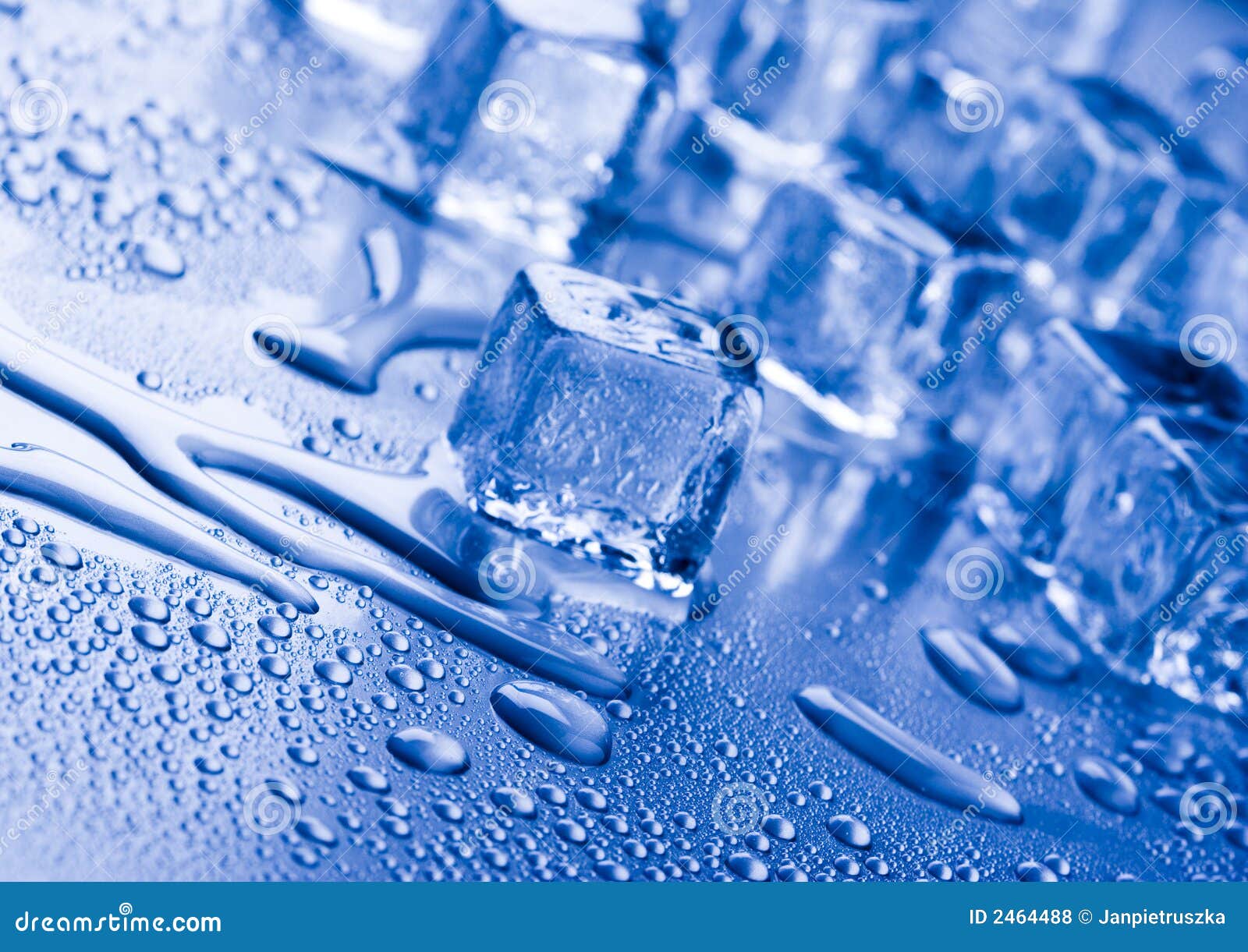 Ice stock photo. Image of droplet, azure, freezer, crystals 2464488