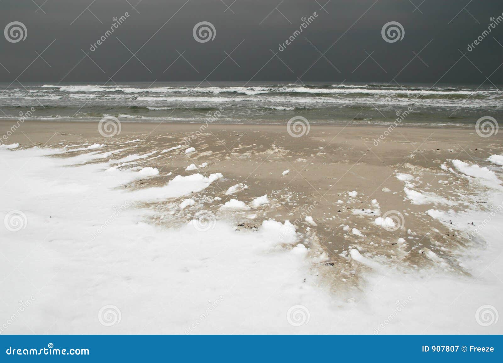 Ice age is coming... stock image. Image of cloud, coast 907807