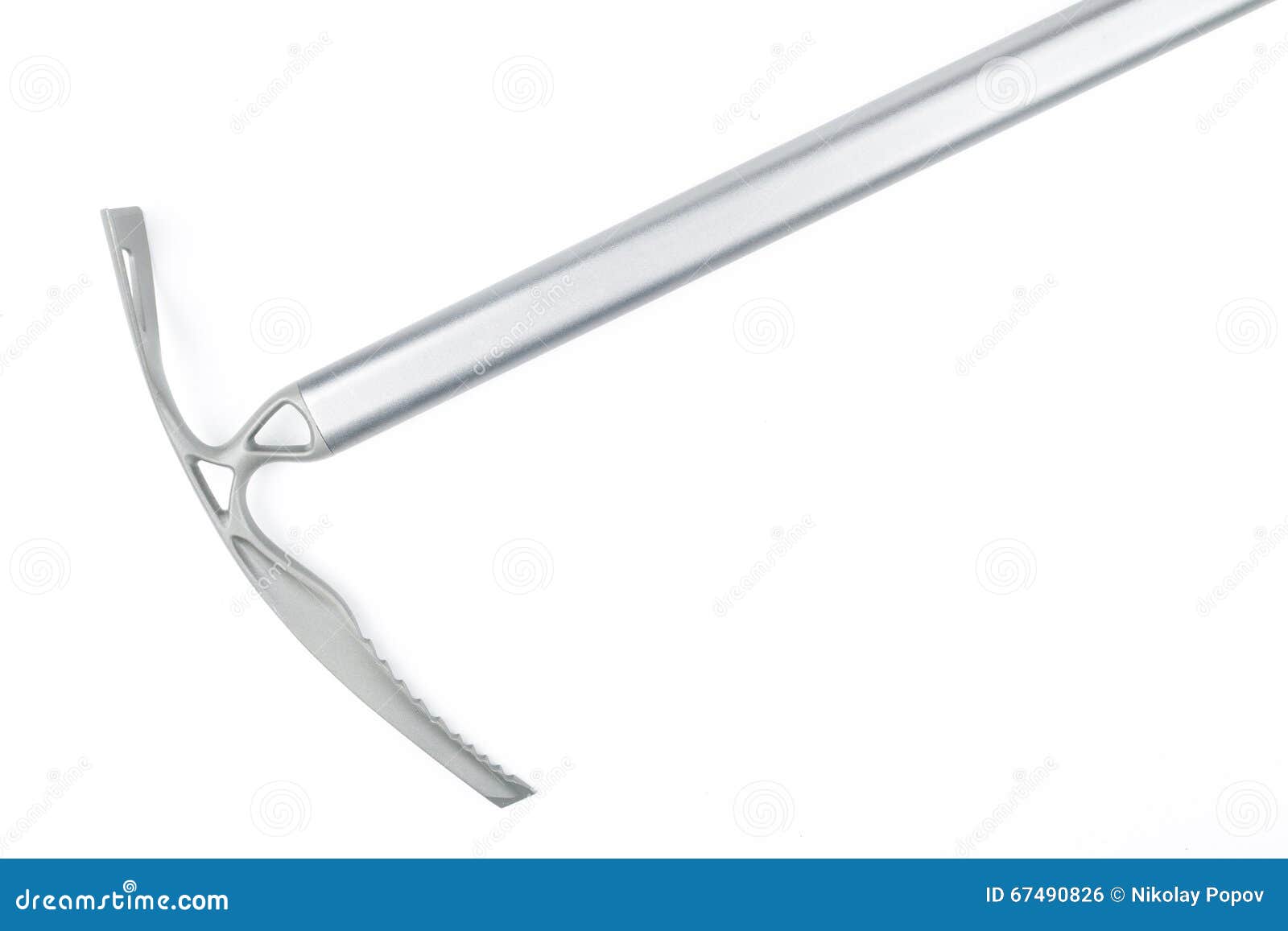 Ice ax for mountaineering. stock photo. Image of rough 67490826