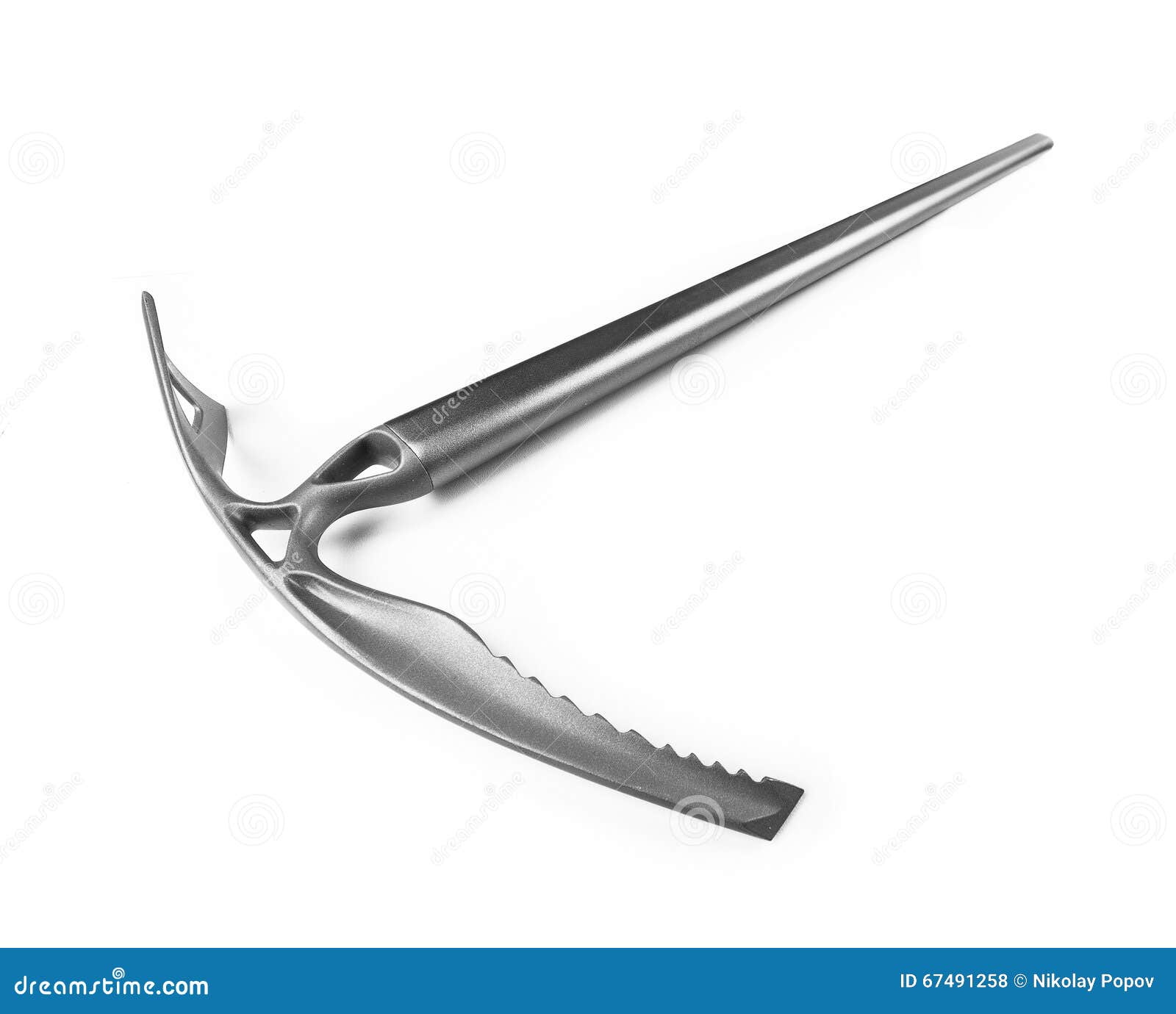 Ice ax for mountaineering. stock photo. Image of snow 67491258