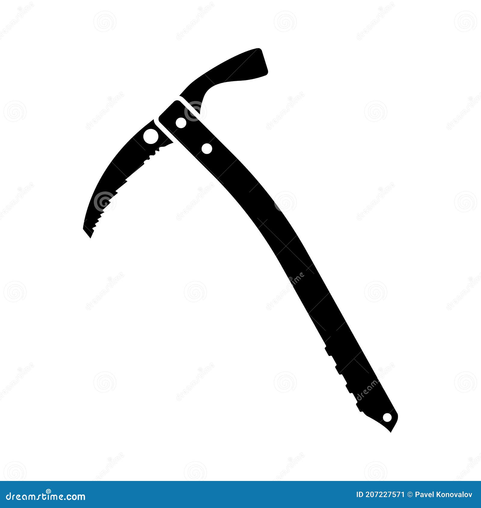 Ice Axe Icon stock vector. Illustration of danger, descender 207227571