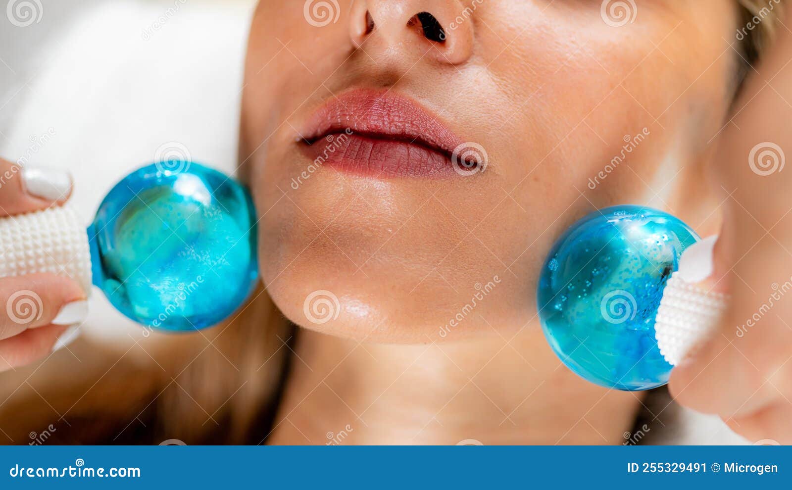Ice Balls Face Massage for Chin Stock Image Image of equipment, face