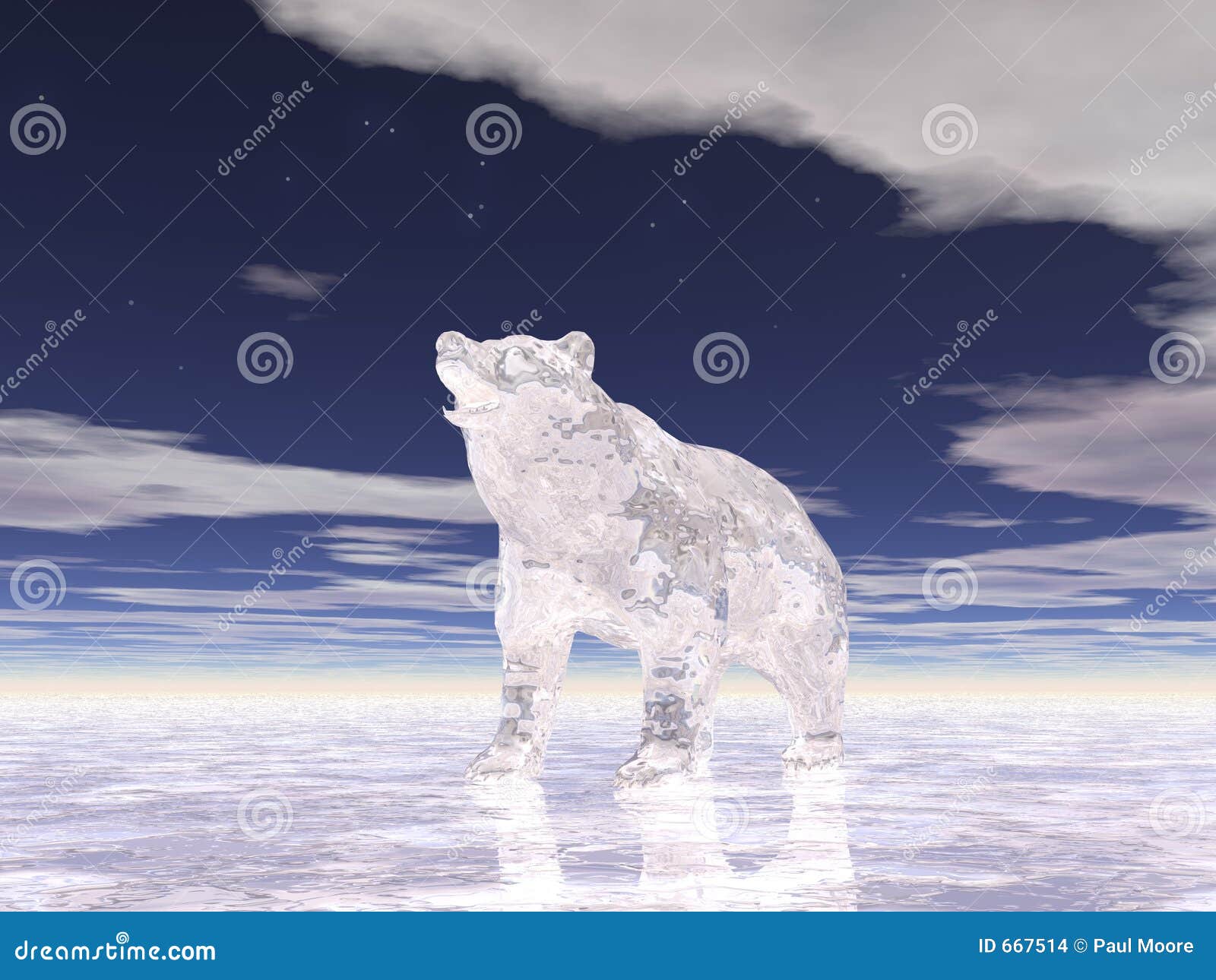 Ice Bear Two. Illustrated ice bear