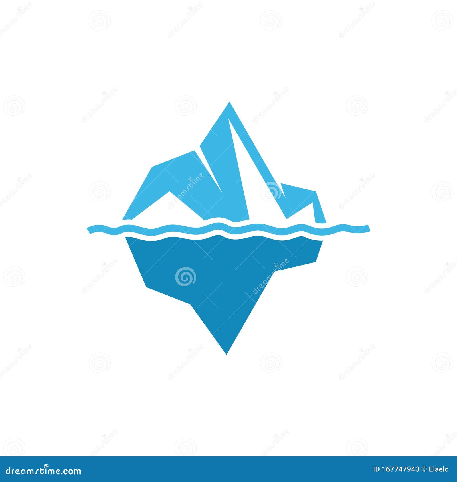 Ice Berg Icon Vector Illustration Design Logo Stock Vector ...