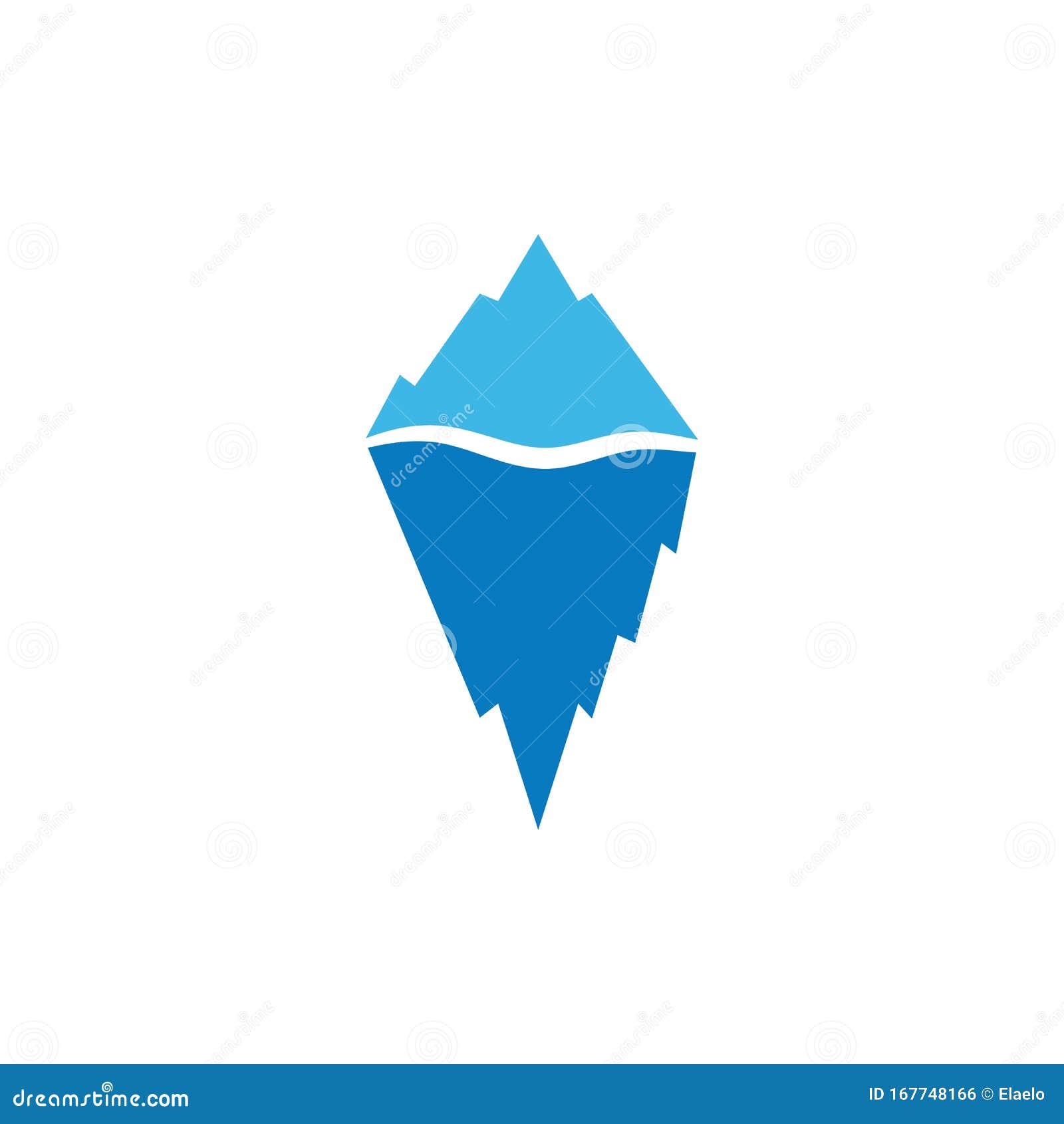 Ice Berg Icon Vector Illustration Design Logo Stock Vector ...