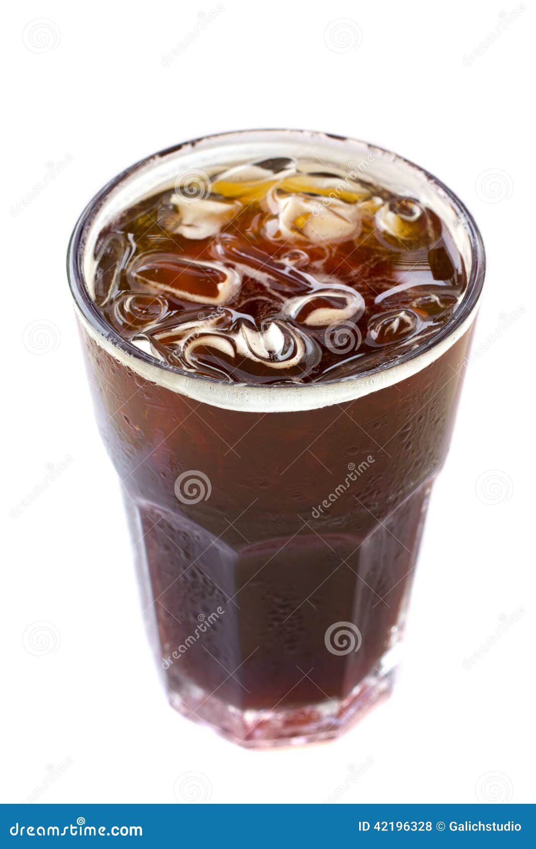 Ice Black Coffee , Americano. Stock Photo Image of glass