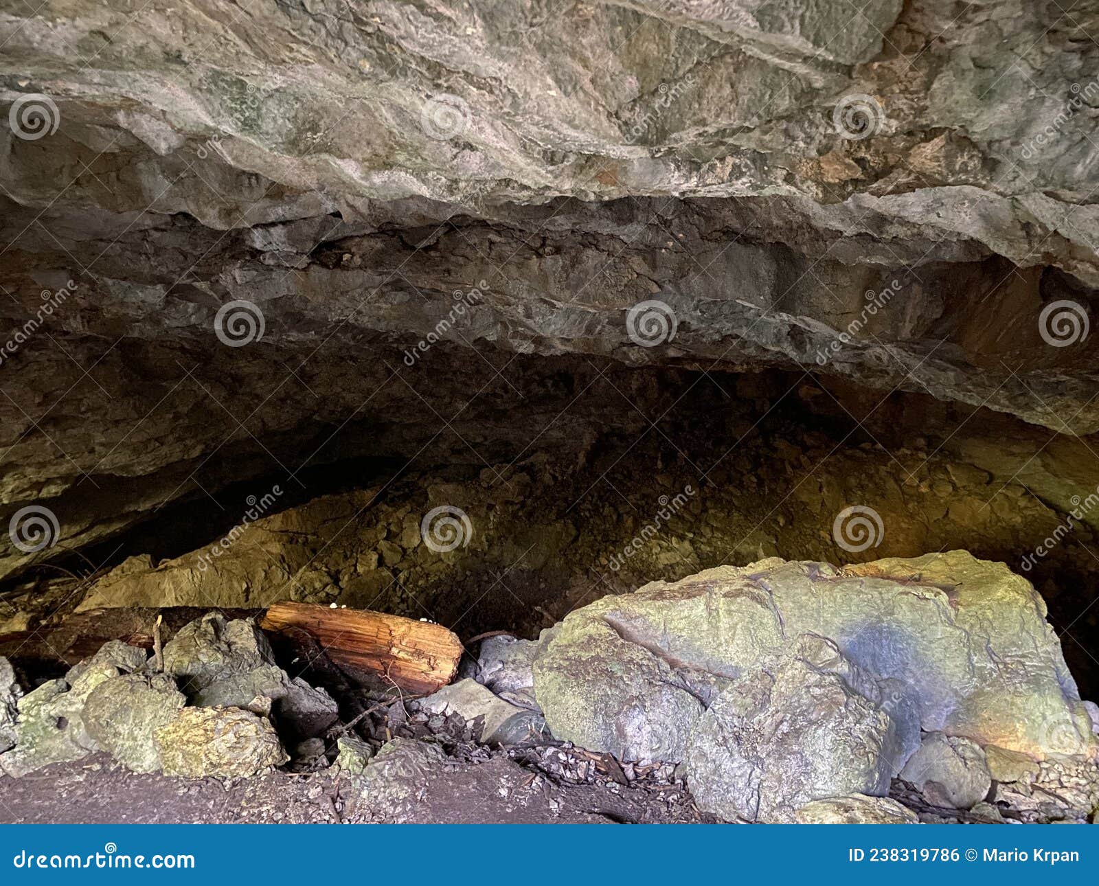 ice cave in the forest park golubinjak, sleme - gorski kotar, croatia / ledena spilja u park ÃÂ¡umi golubinjak, sleme