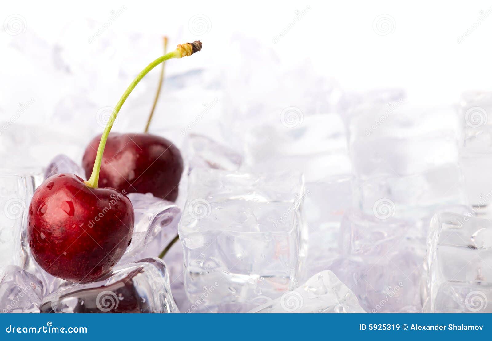Ice Cherries stock image. Image of dessert, delicacy, organic 5925319