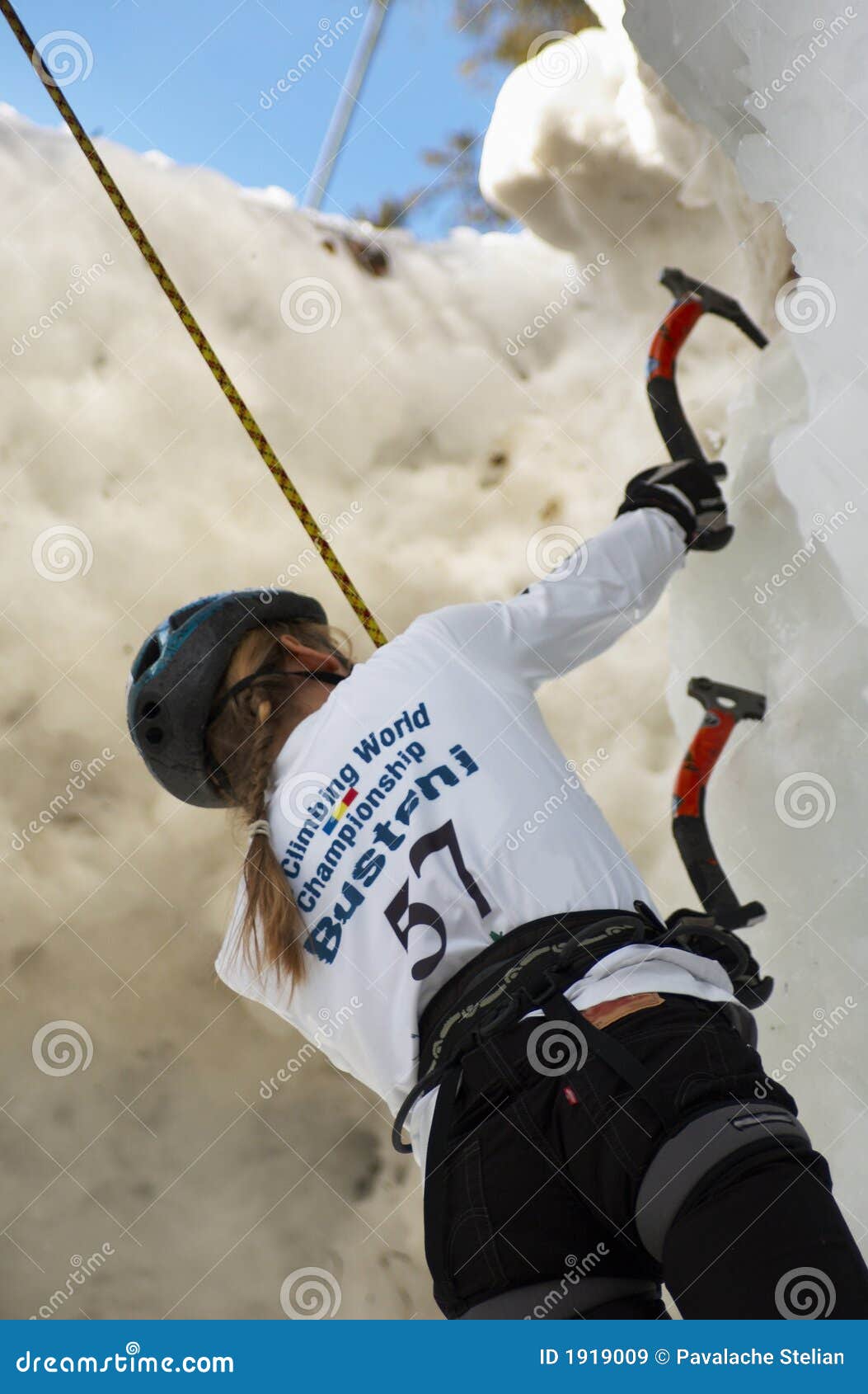 Ice Climbing World Championship Busteni 2007 Editorial Stock Image
