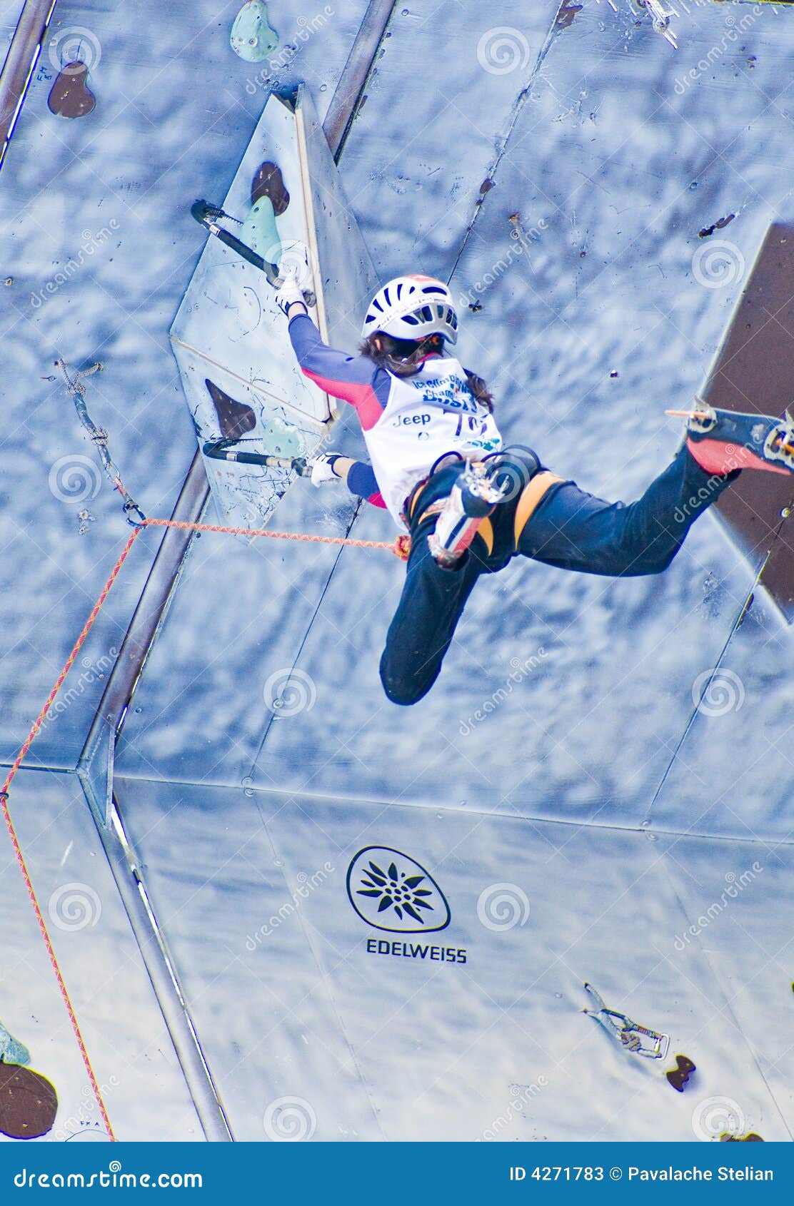 Ice Climbing World Championship Busteni 2008 Editorial Stock Photo