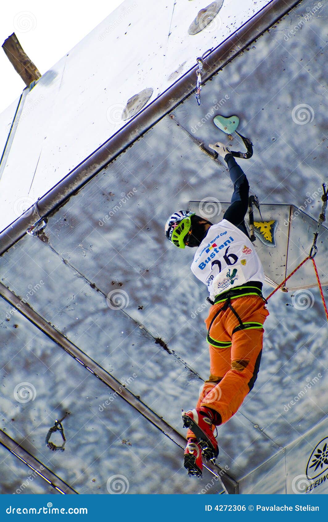 Ice Climbing World Championship Busteni 2008 Editorial Photo Image of