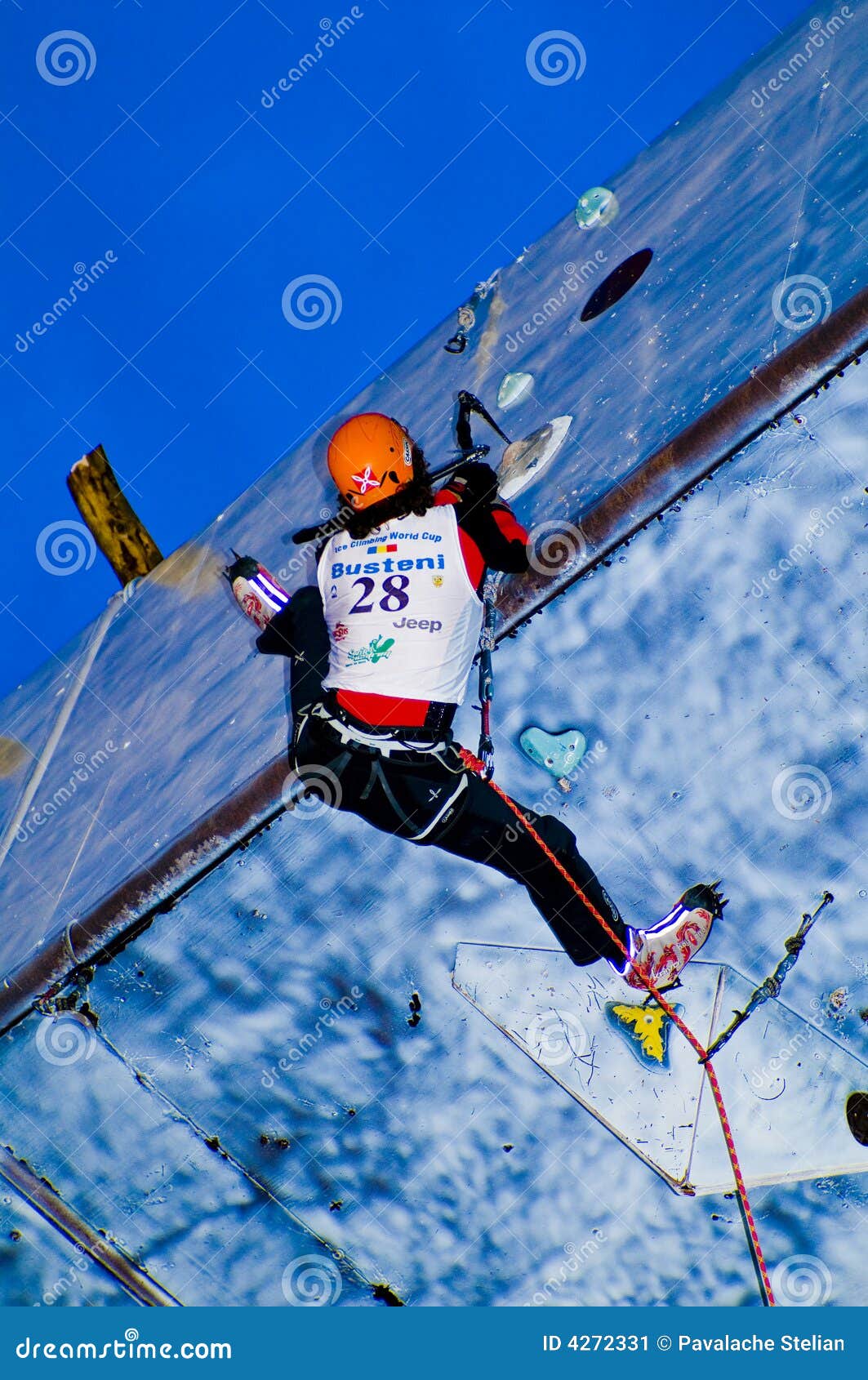 Ice Climbing World Championship Busteni 2008 Editorial Photo Image of