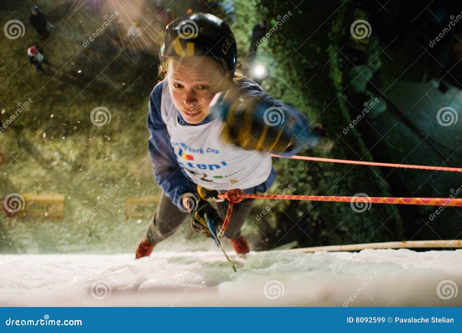 Ice Climbing World Championship Busteni 2009 Rom Editorial Stock
