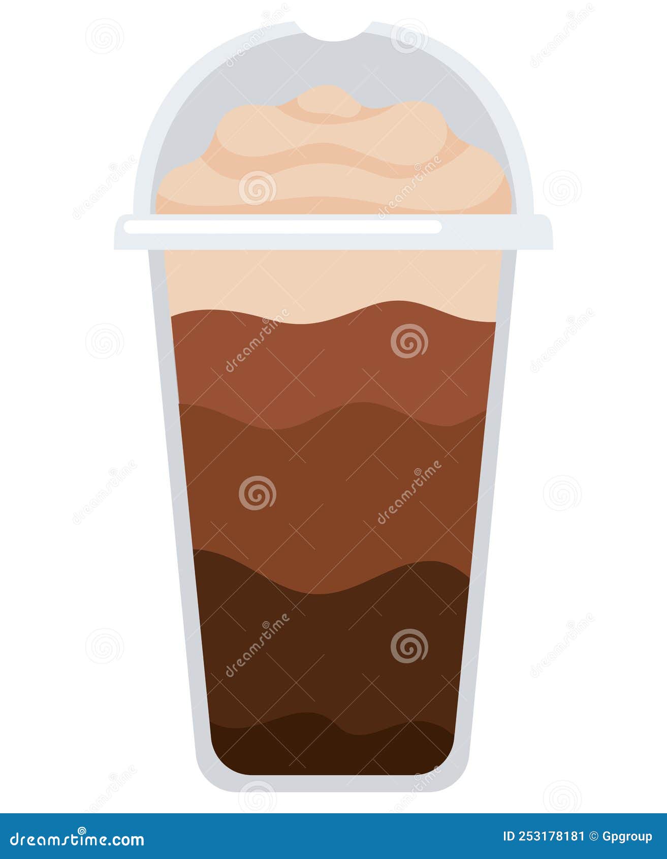Ice coffee illustration stock illustration. Illustration of creative