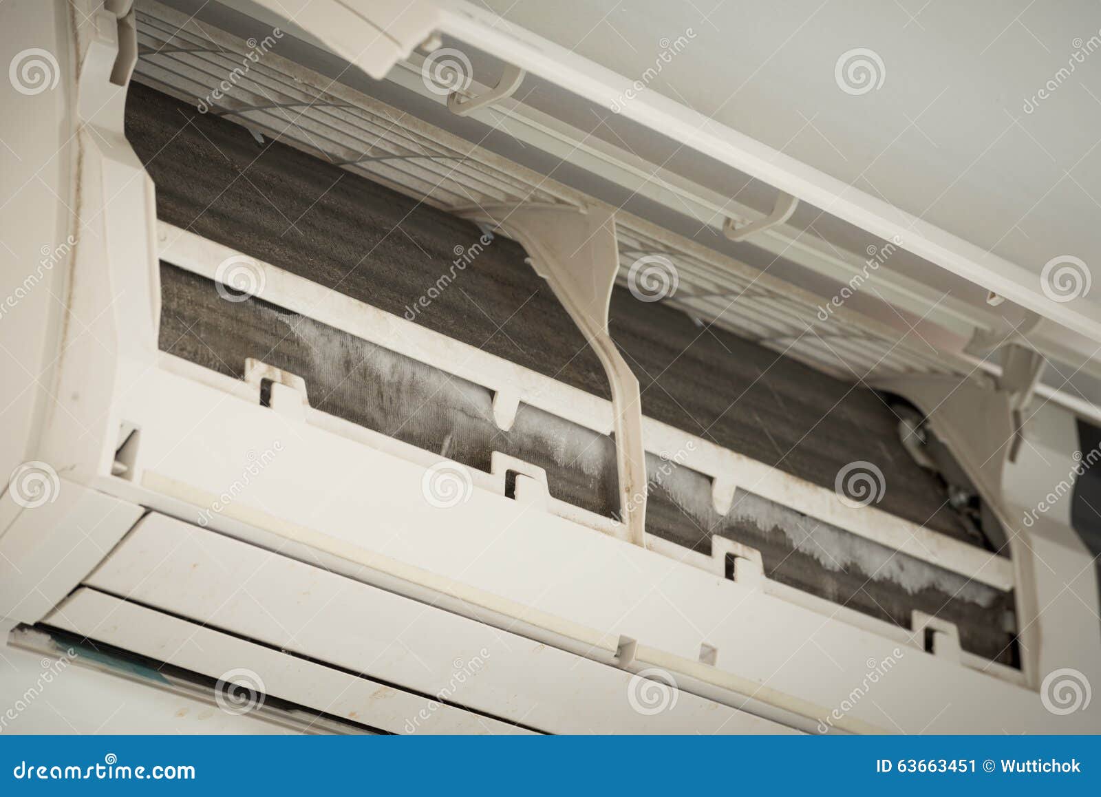 Dirty Air Conditioner Filter Need Cleaning RoyaltyFree Stock Photo