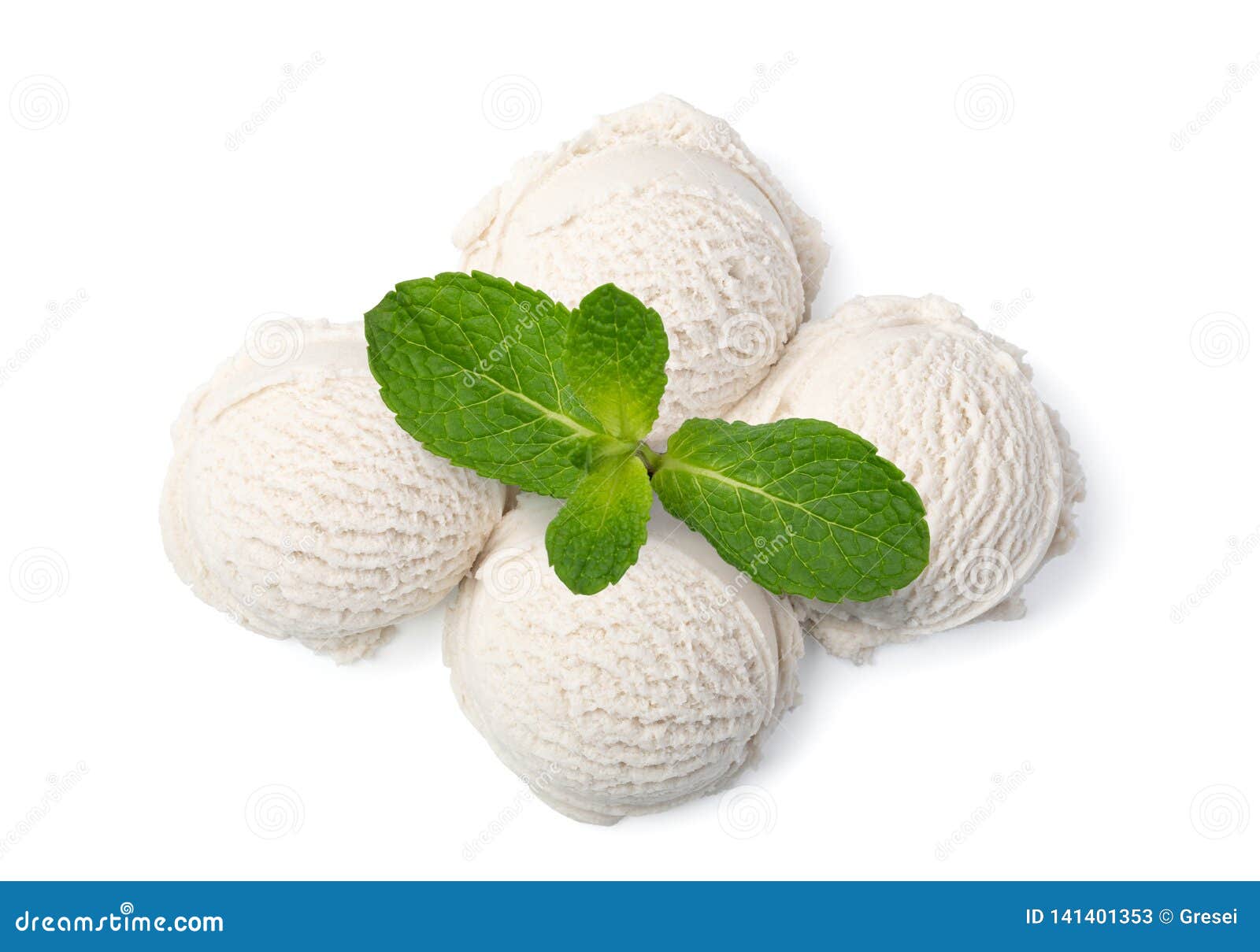 Ice cream ball isolated stock image. Image of cold, ball 141401353