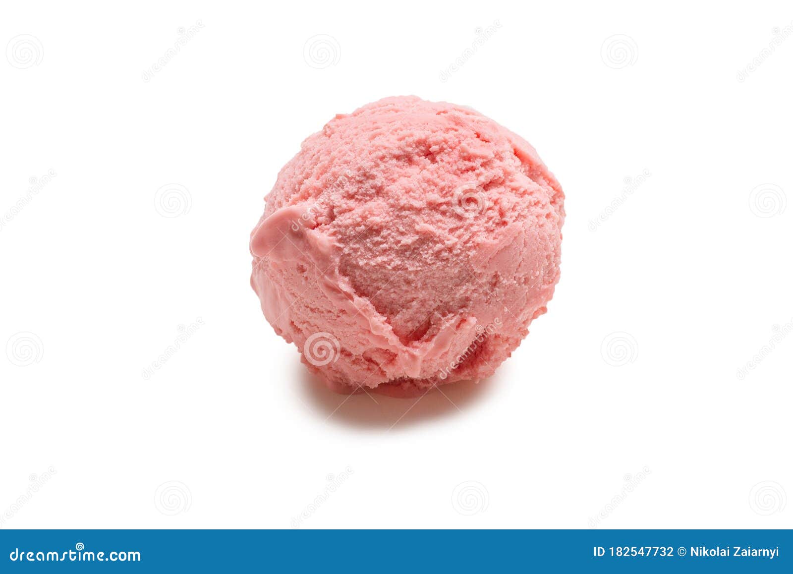Icecream Ball Isolated on White Stock Photo Image of sundae, dessert