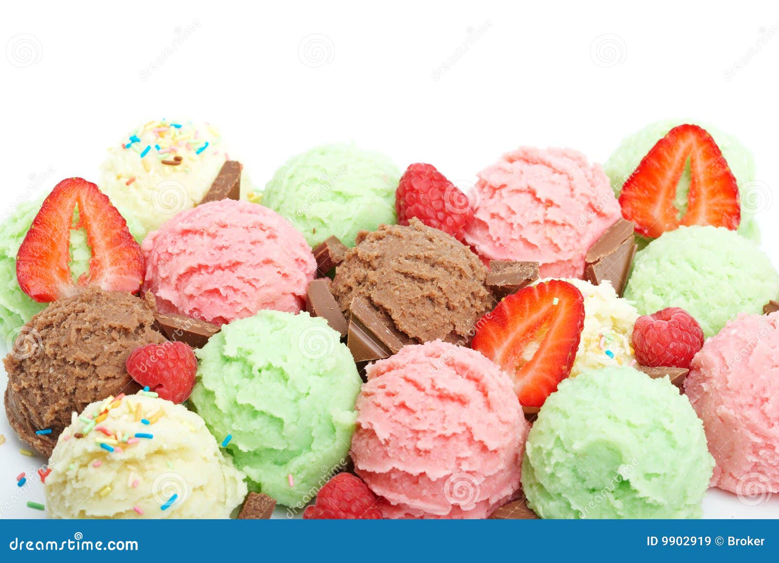 Ice cream balls stock image. Image of refreshing, dessert 9902919