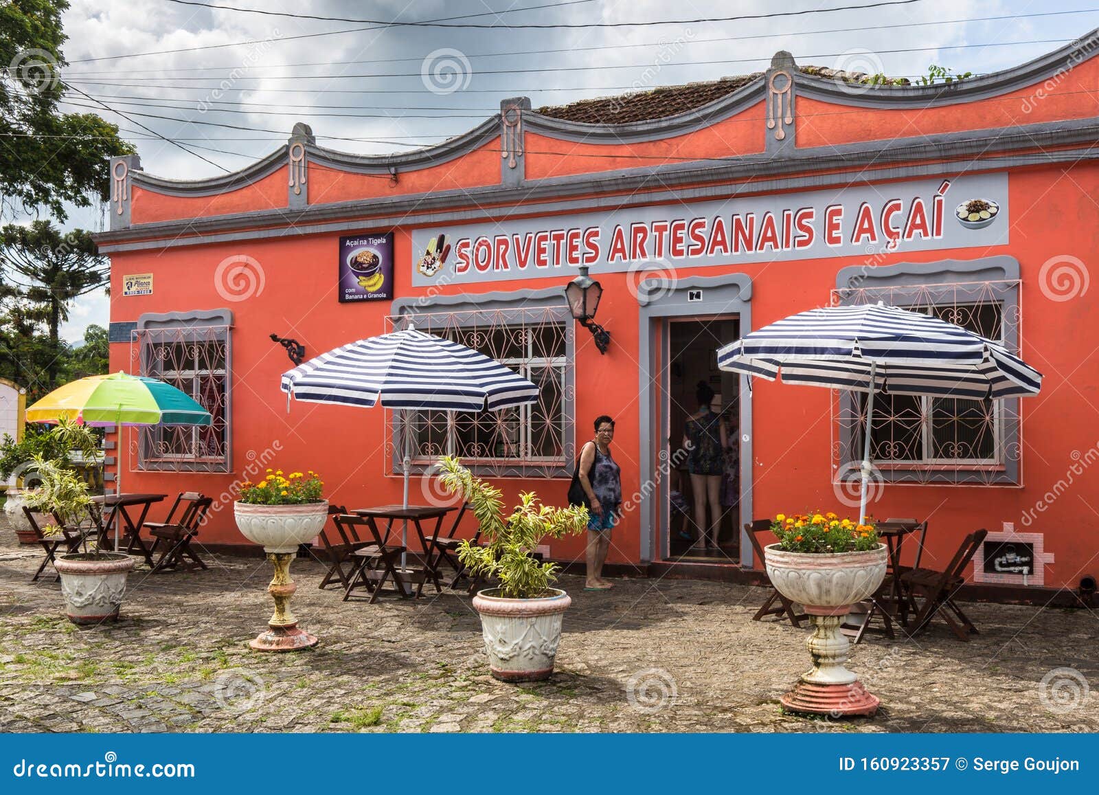 ice cream bar in morretes, in the mata atlantica region of paranagua