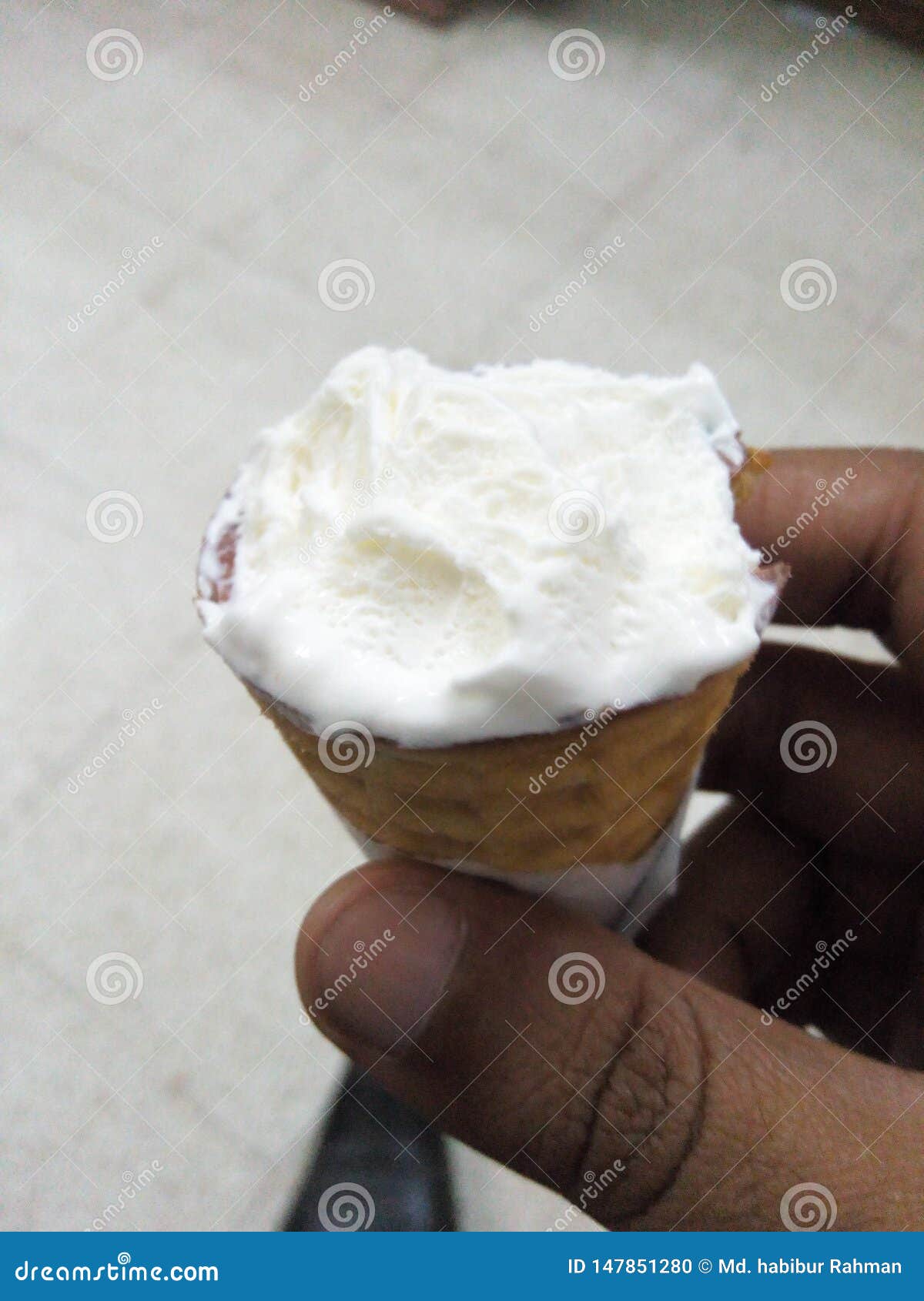 Ice Cream Bite Memory in Sunny Day Stock Photo - Image of bite, sunny ...