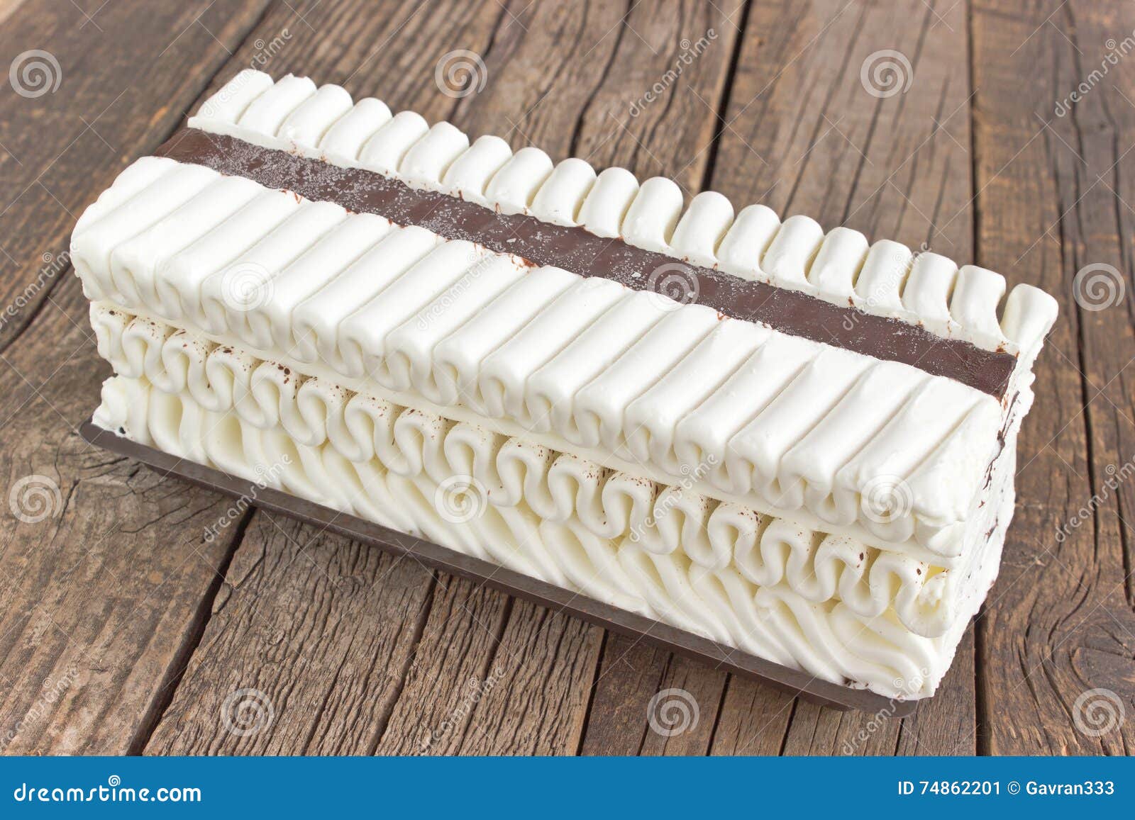 Ice Cream Cake Stock Image. Image Of Food, Cream, White - 74862201