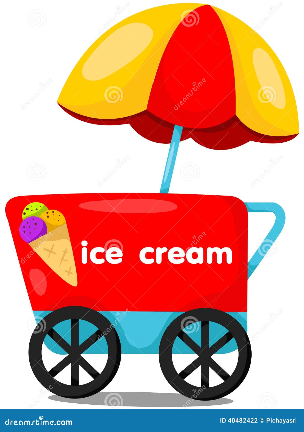 ice cream cart clipart - photo #4