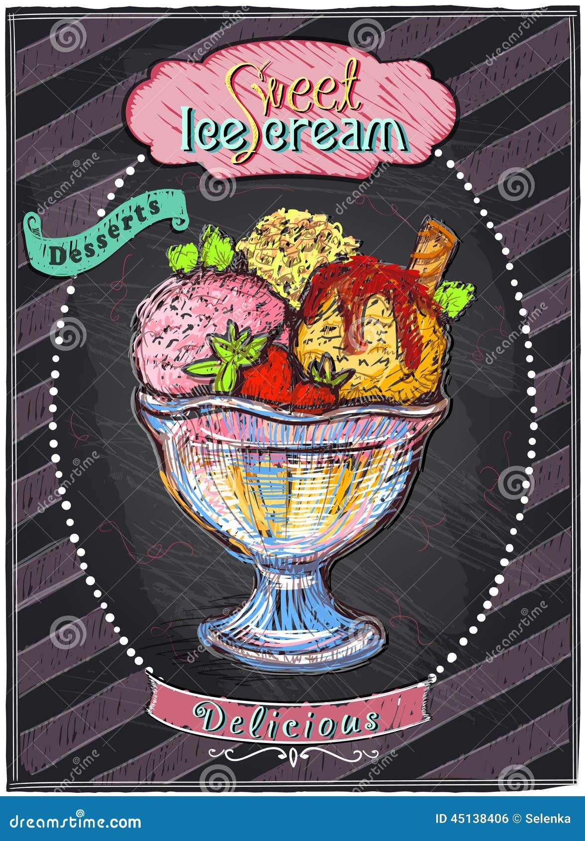 Ice Cream Menu Clip Art