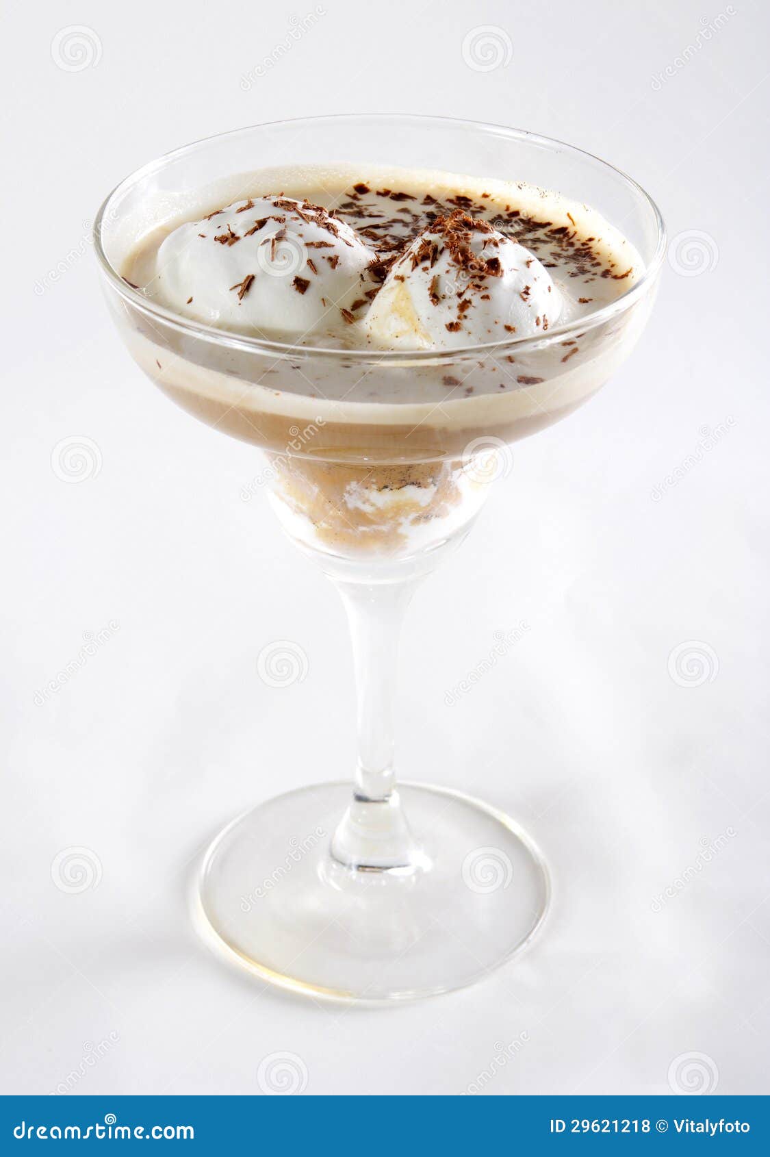 Icecream with Coffee Cocktail in Glass Stock Photo Image of glass