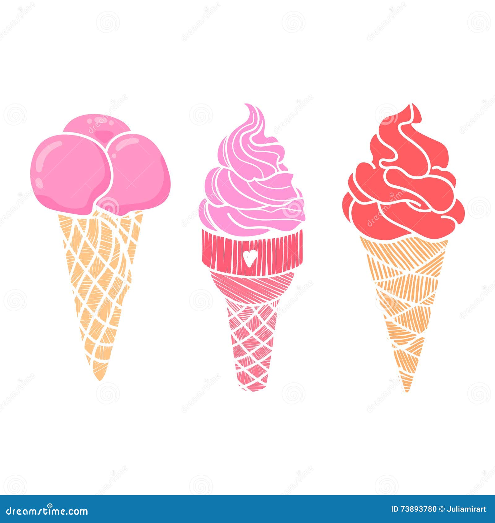 Download Ice Cream, Dessert, Summer. Royalty-Free Vector Graphic