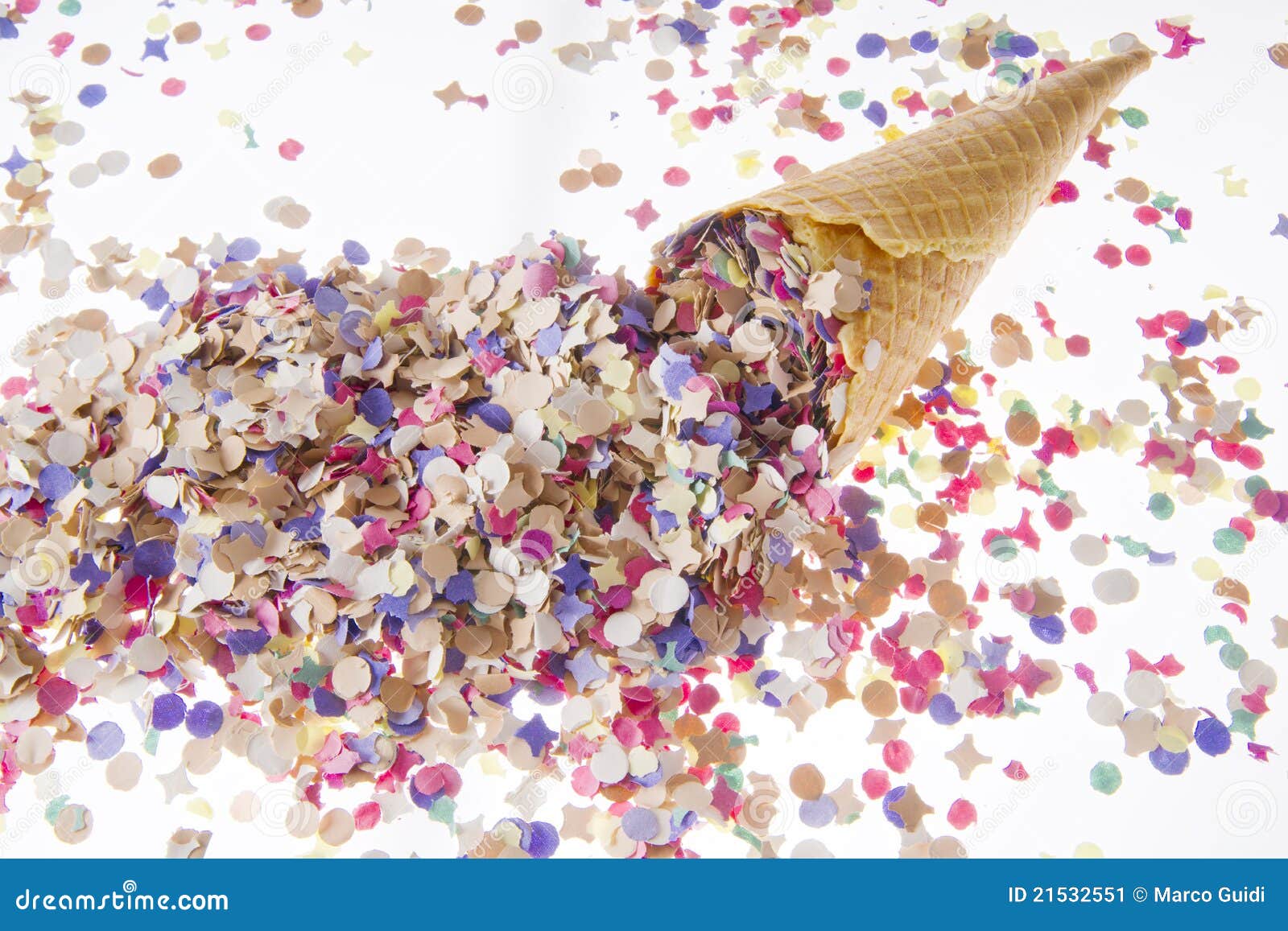 Ice Cream Cone with Confetti Stock Image Image of carnival, taste