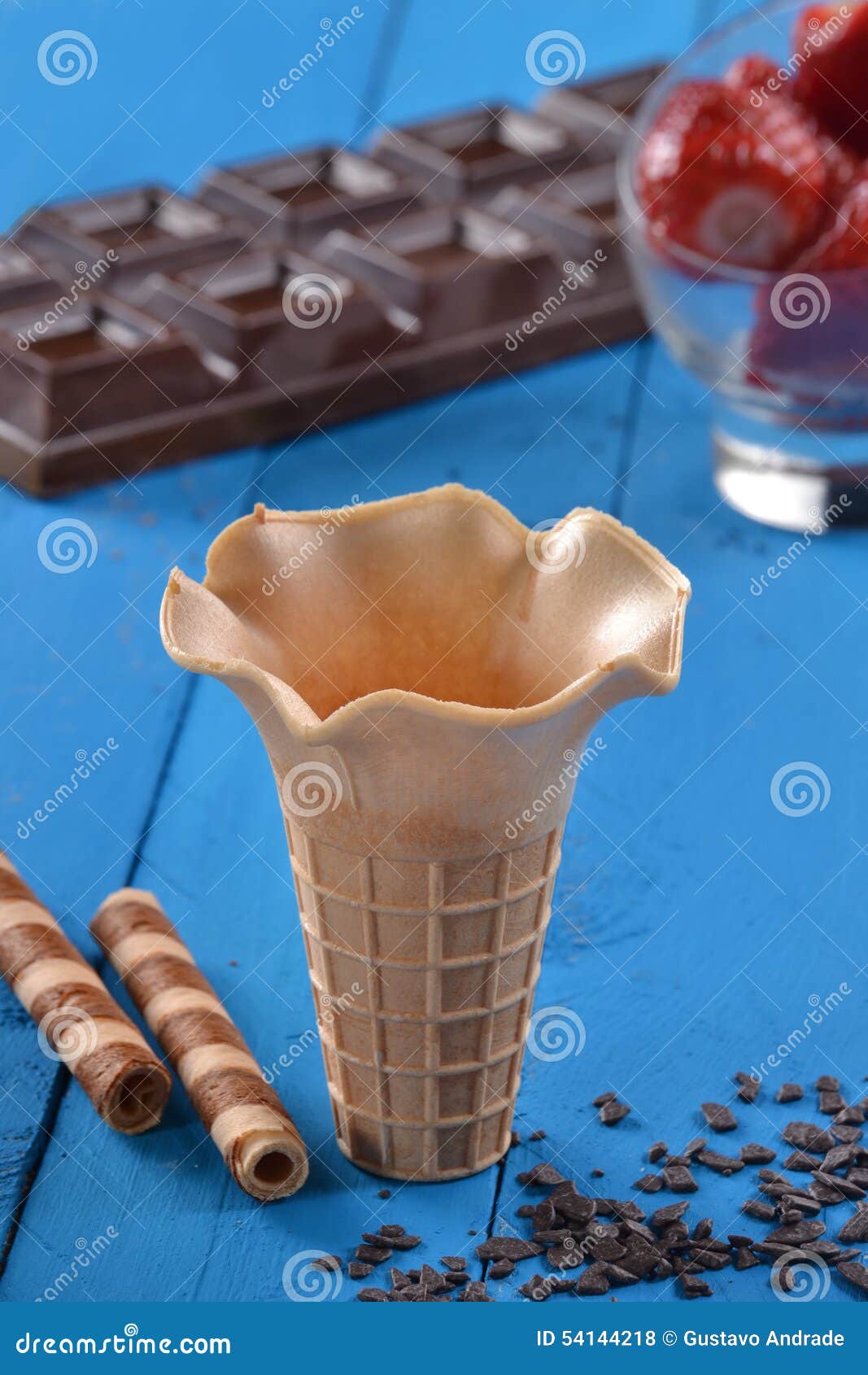 Ice cream cone stock photo. Image of diet, gourmet, blue 54144218