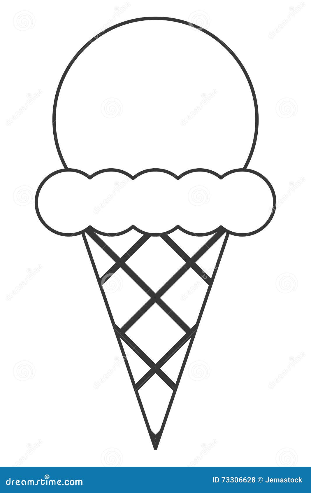 Ice Cream Cone Stock Illustration Illustration Of Serve