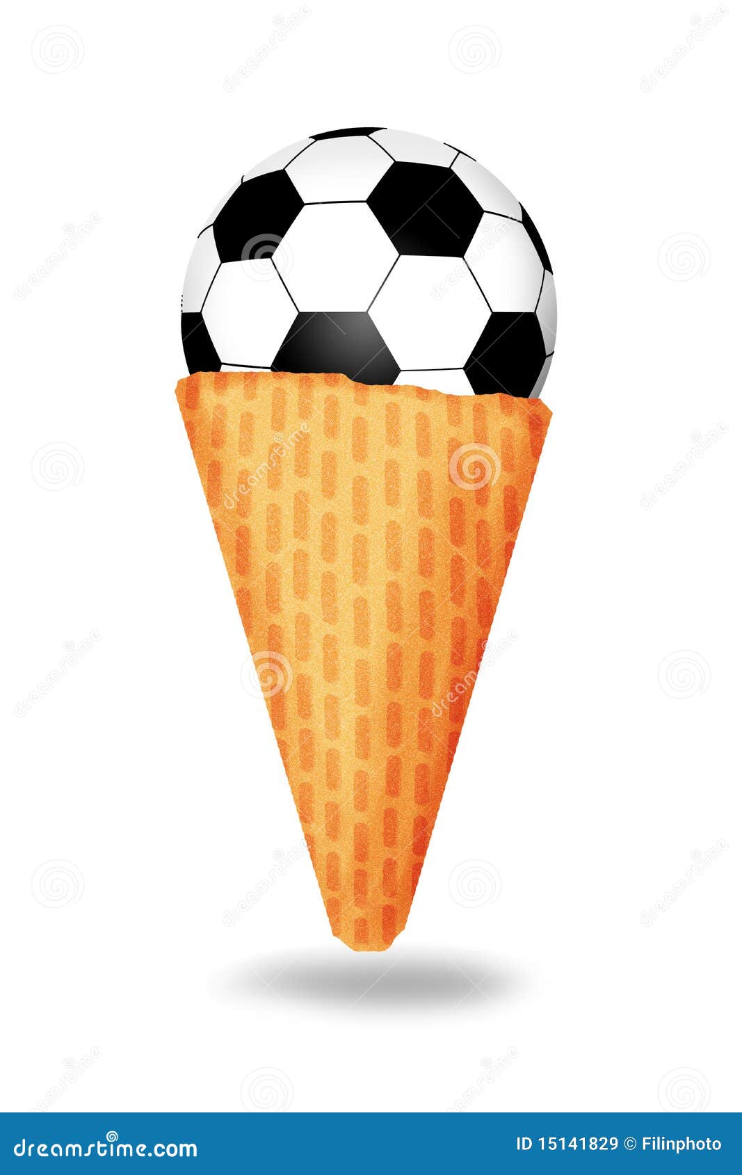 IceCream Football stock illustration. Illustration of sweet 15141829