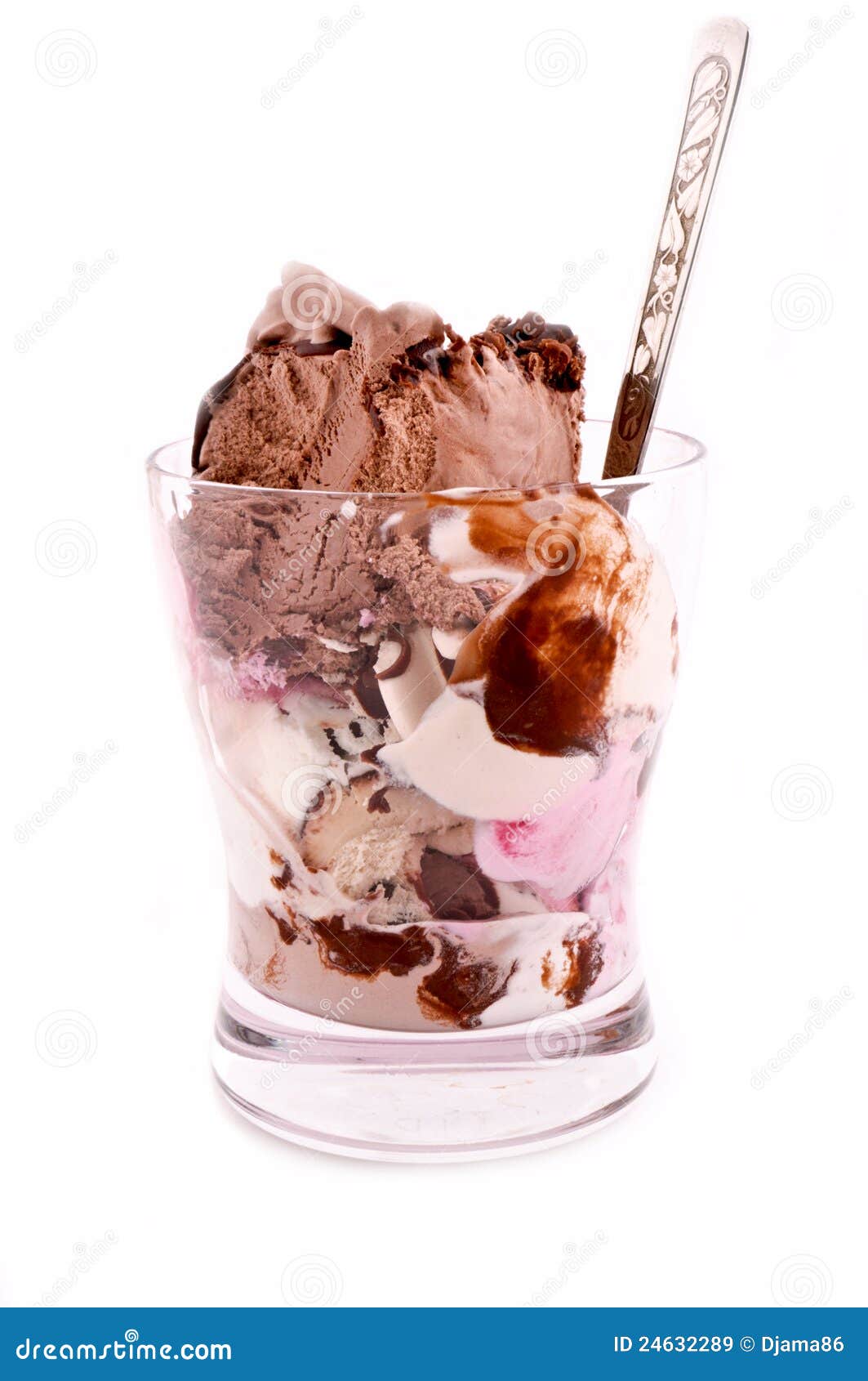 Ice cream glass stock image. Image of delicious, macro 24632289