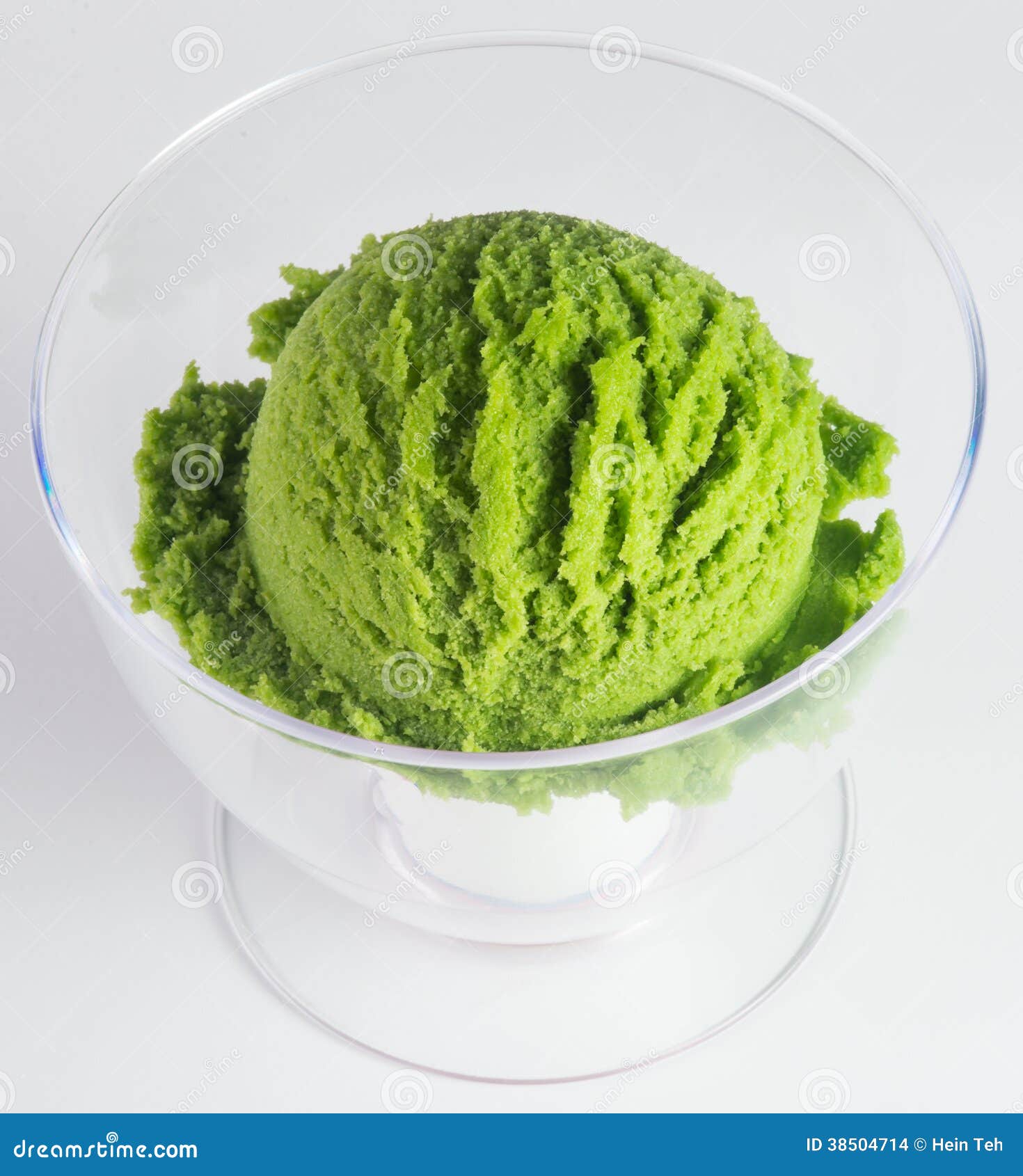 Ice Cream. Green Tea Ice Cream on a Background Stock Photo Image of