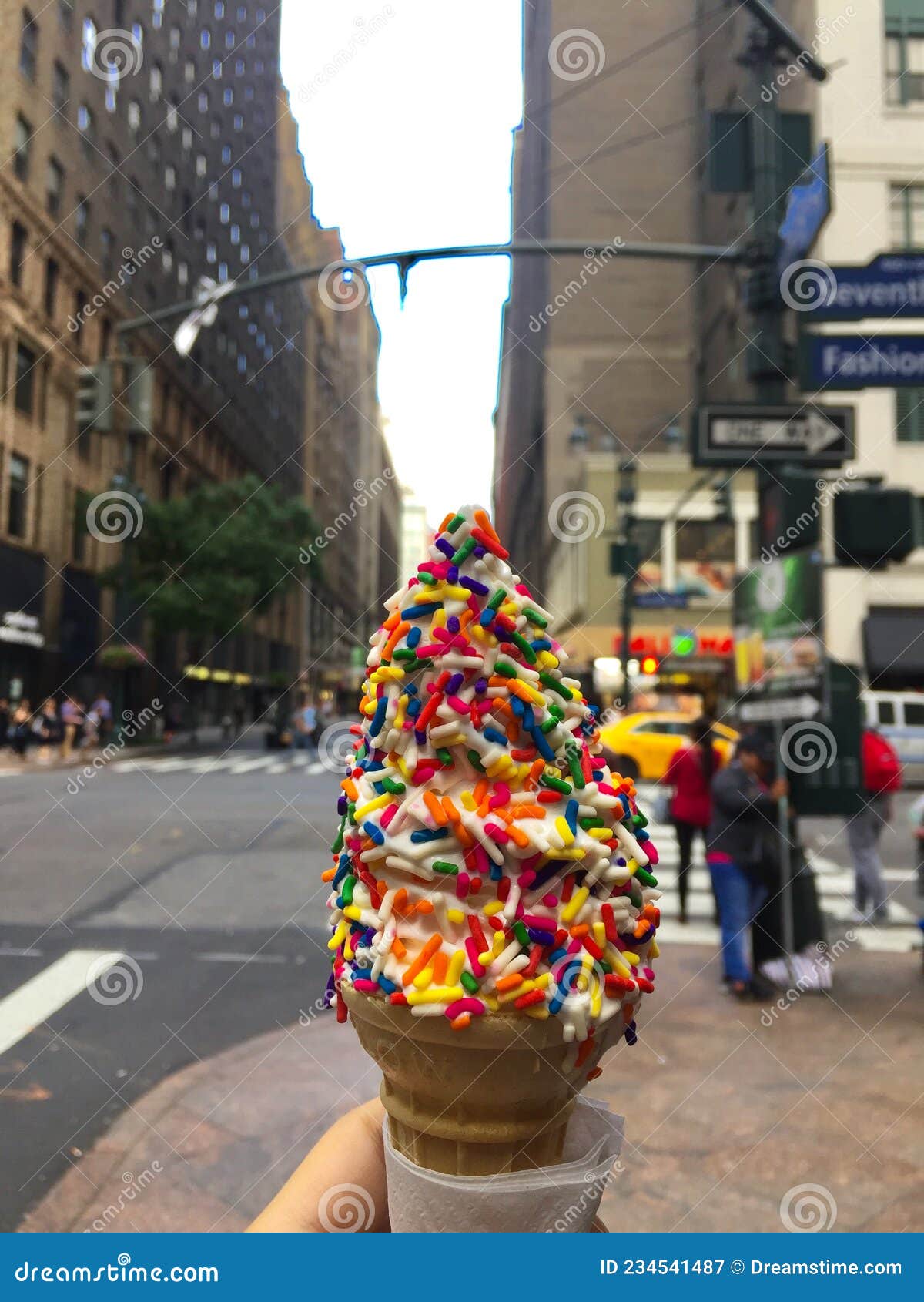 Ice cream stock image. Image of cream, city, york 234541487