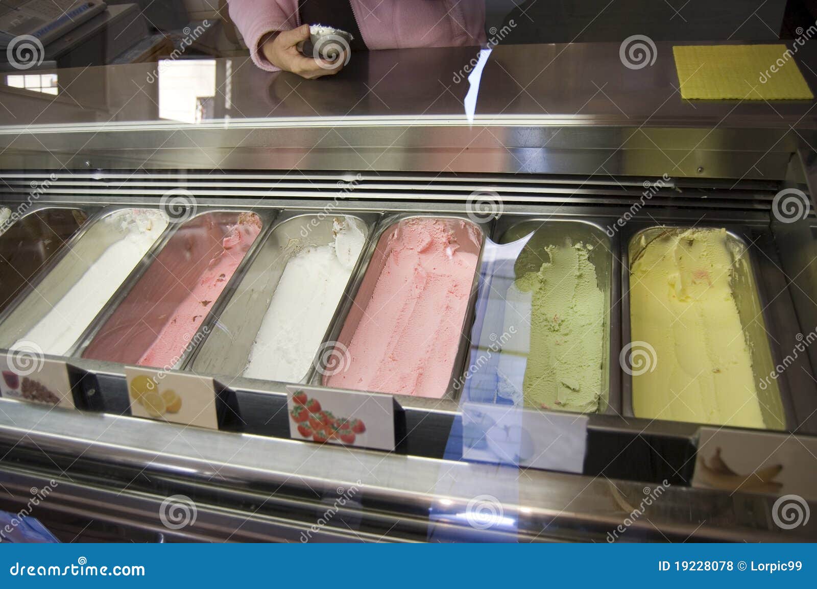 Ice cream parlor stock photo. Image of room, taste, strowberry 19228078